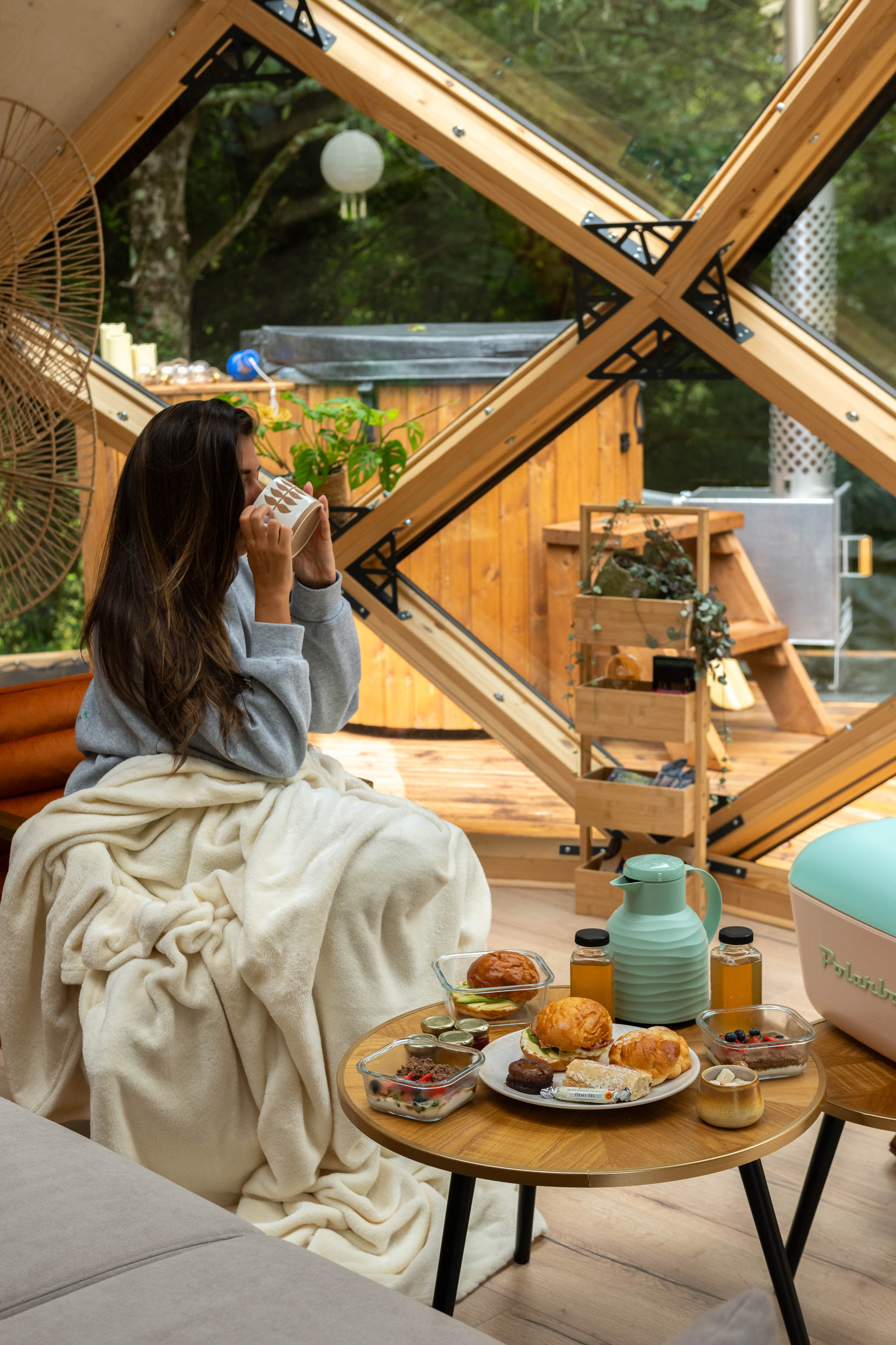 Le zome : Nuit sous les étoiles & spa privatif