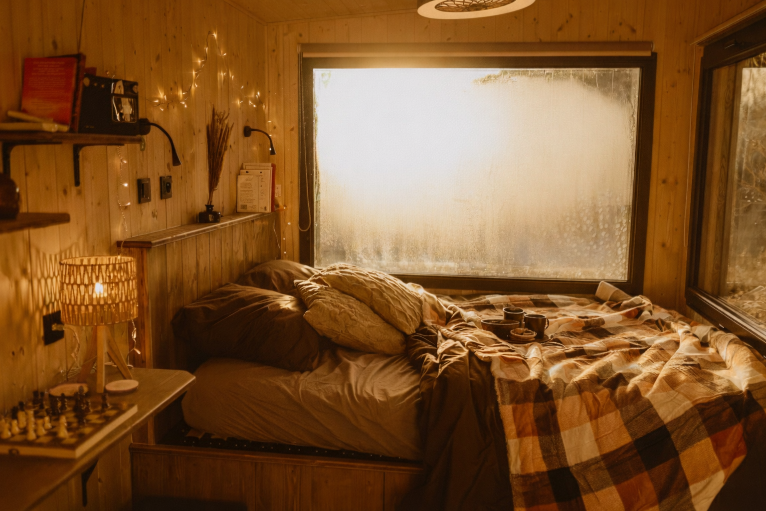 L'Etang des P'tits Plaisirs — Tiny House avec spa en Yonne à Villeneuve — espace de vie
