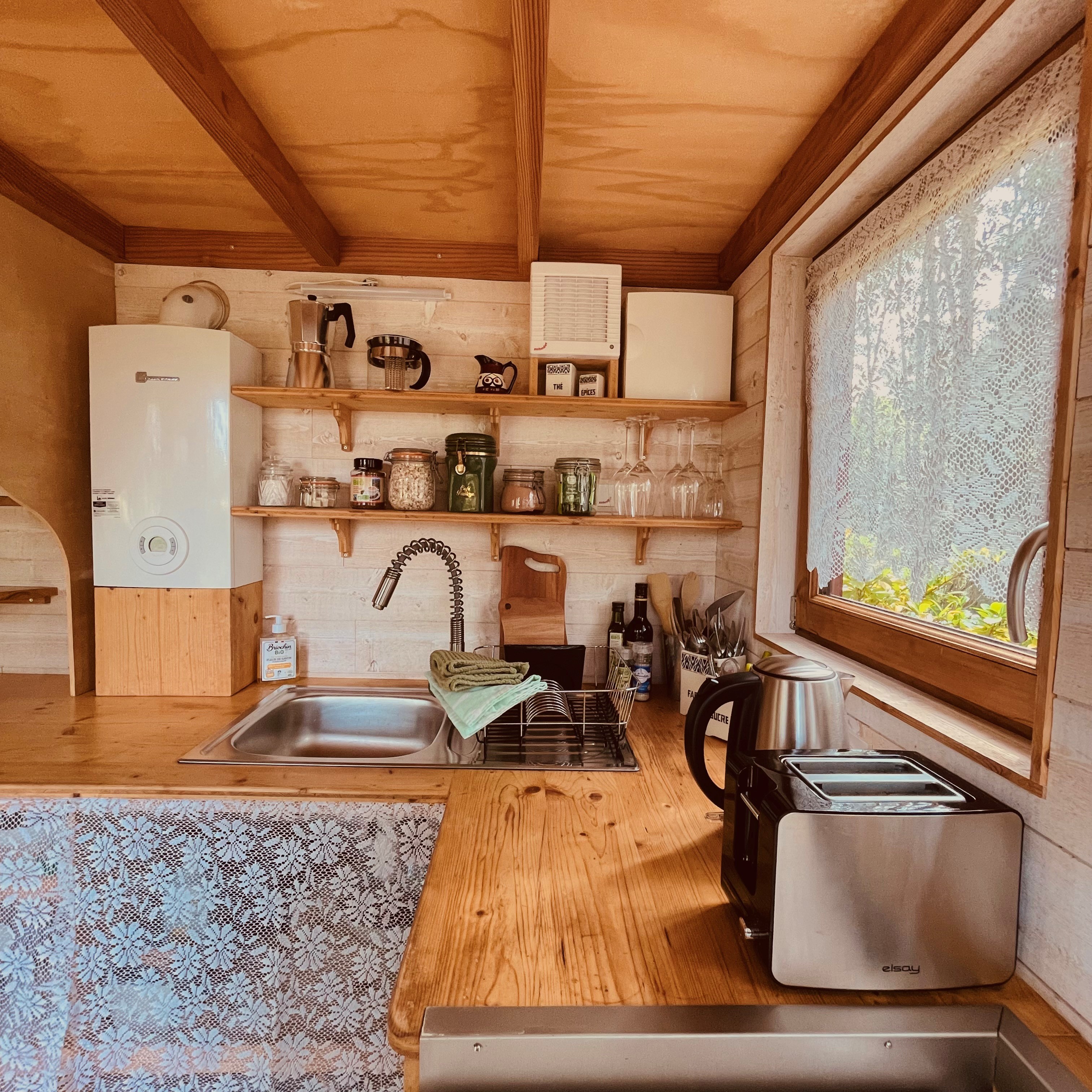 Tiny house - La Kaléïde : une évasion en pleine nature à Clefs-Val-D'anjou — détail architectural