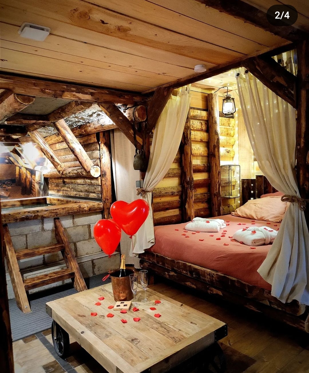 La Mine de Buck & Spa — Hébergement insolite avec spa à Haute-Savoie à Annecy — chambre