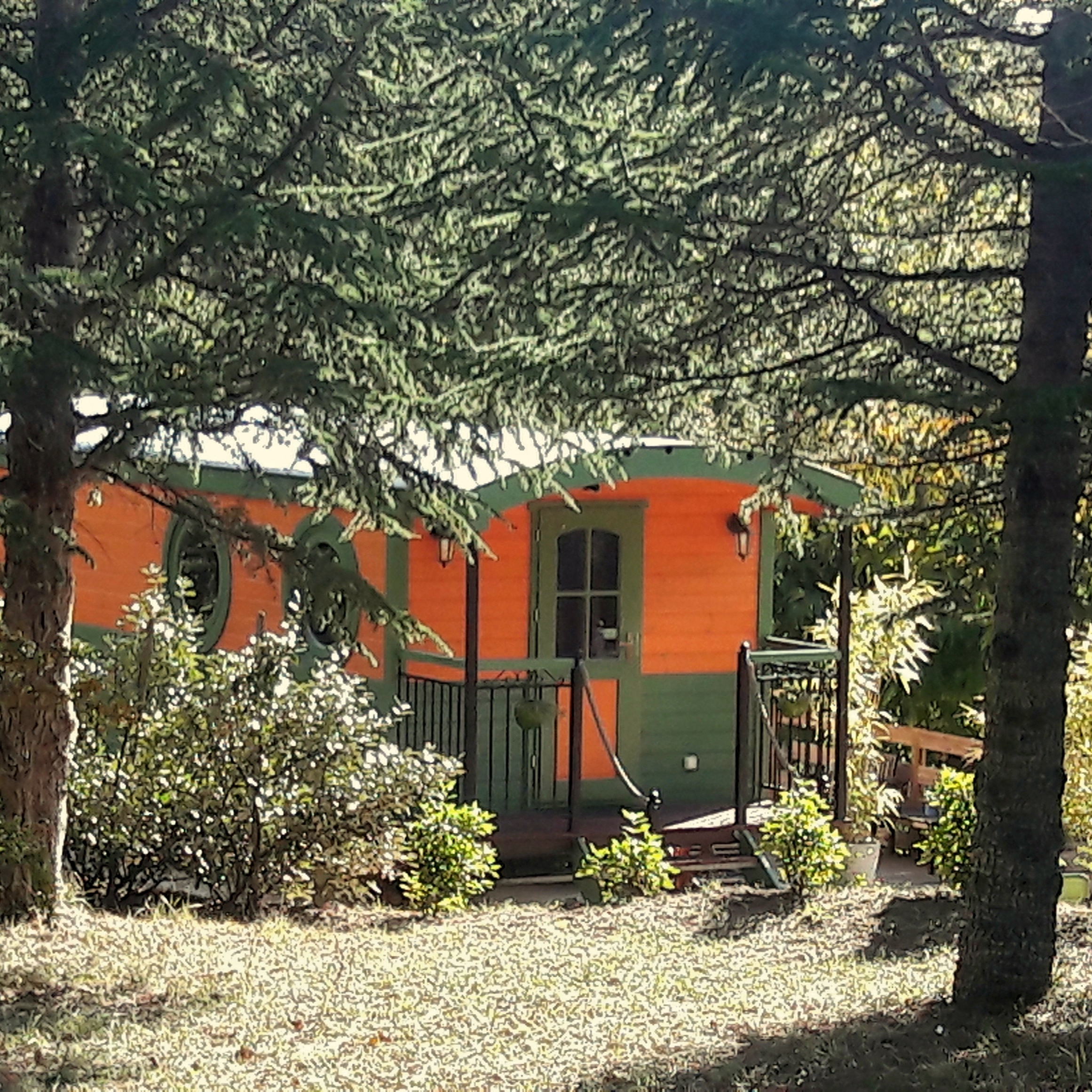 La Roulotte de BoEm : une échappée belle en Languedoc-Roussillon à Barjac — chambre