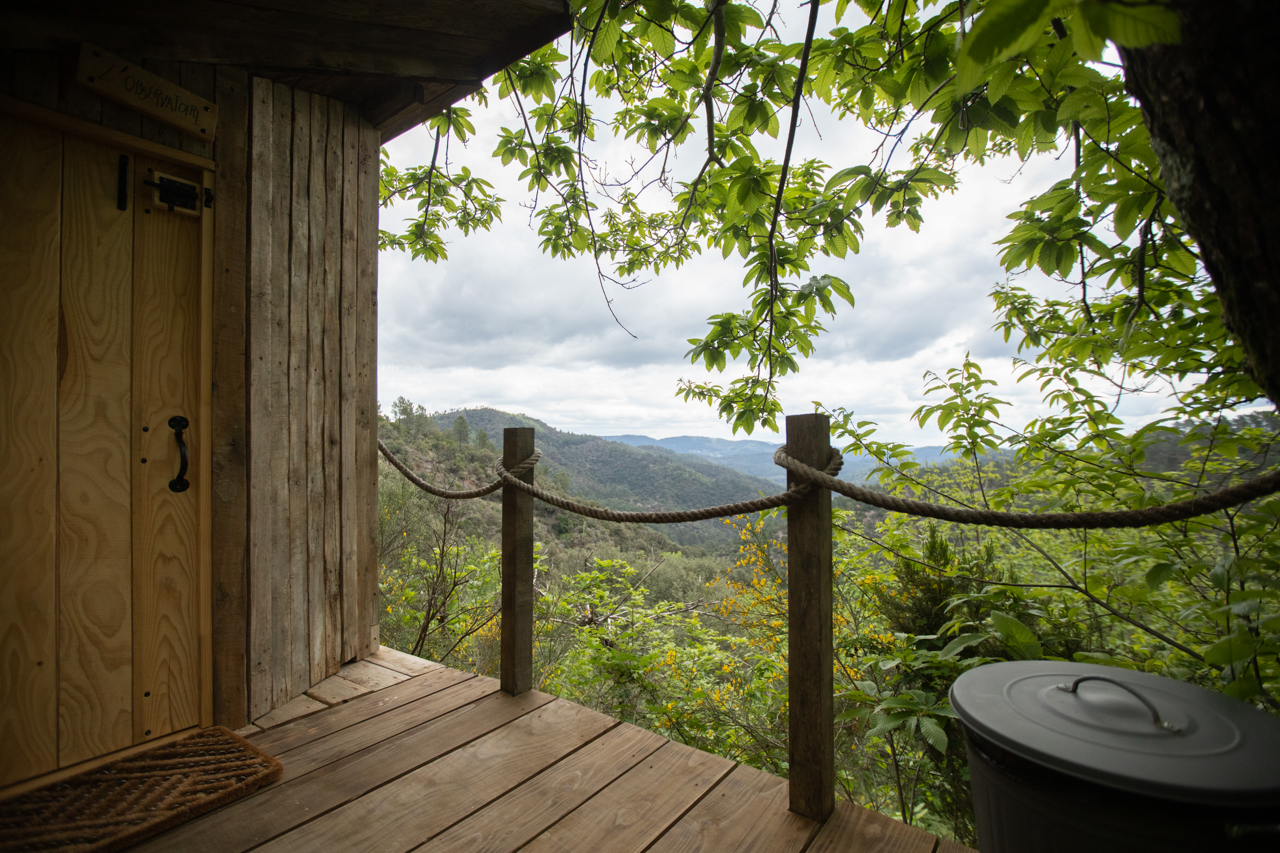 L'Observatoire : une cabane immersive en pleine nature à Mialet — détail architectural
