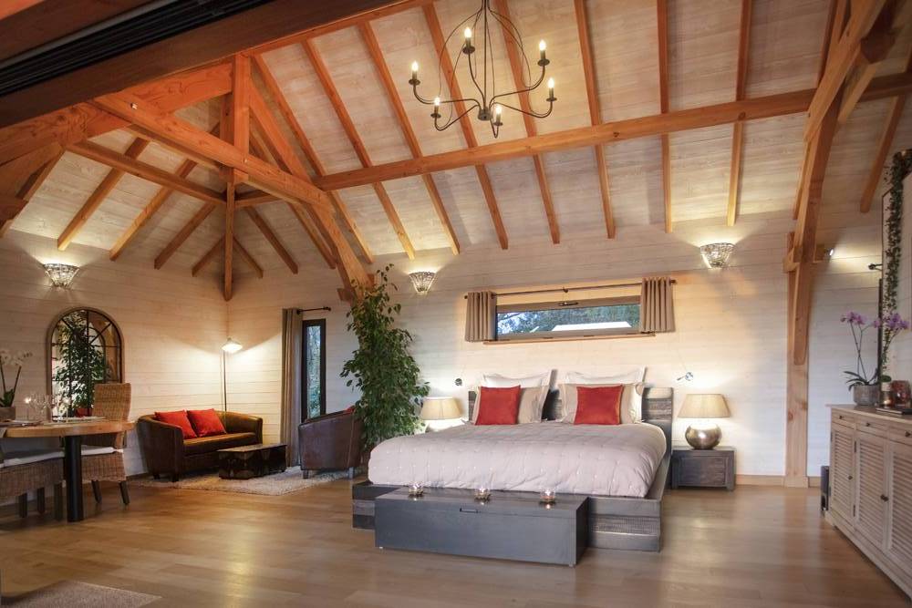 Cabane de Luxe avec sauna et Spa — Cabane dans les arbres à Aude à Carcassonne — vue depuis la terrasse