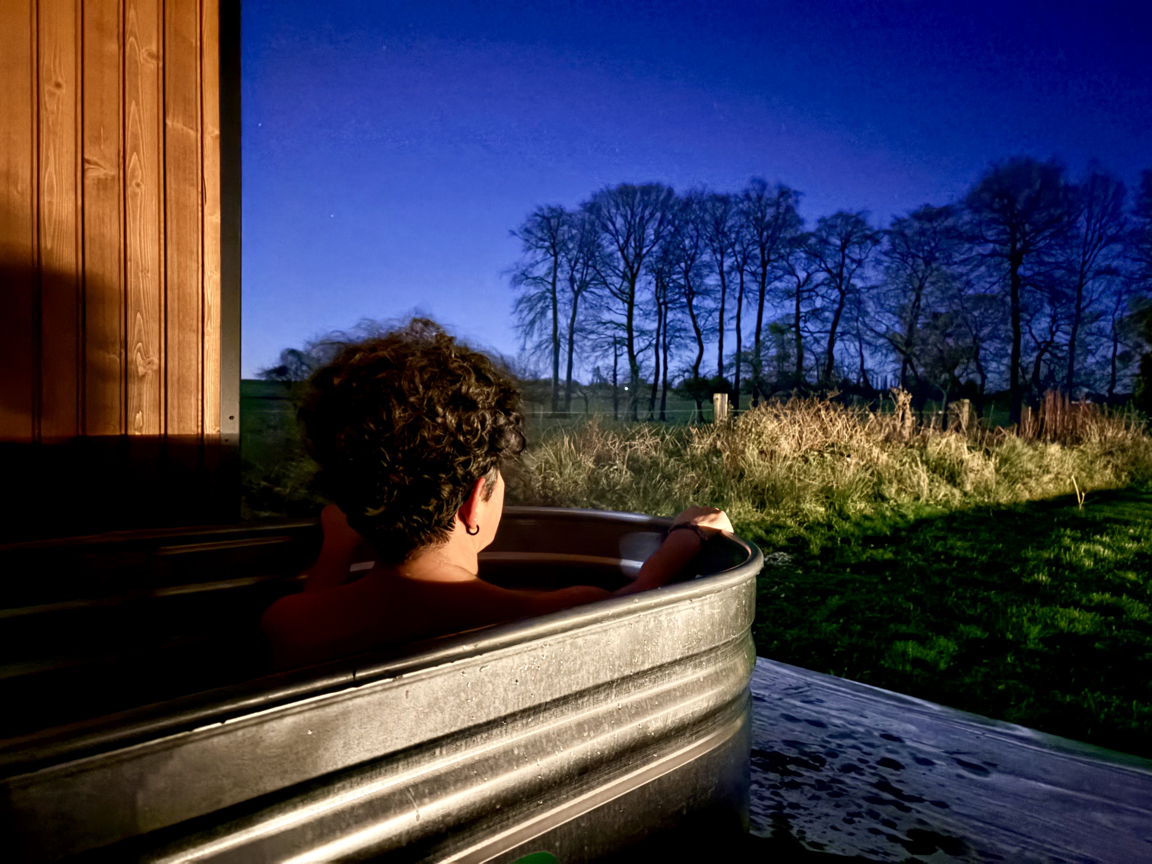 Le Chêne & Bain Nordique — Cabane avec spa à Seine-Maritime à Le Vert d'Orezza — salle de bain