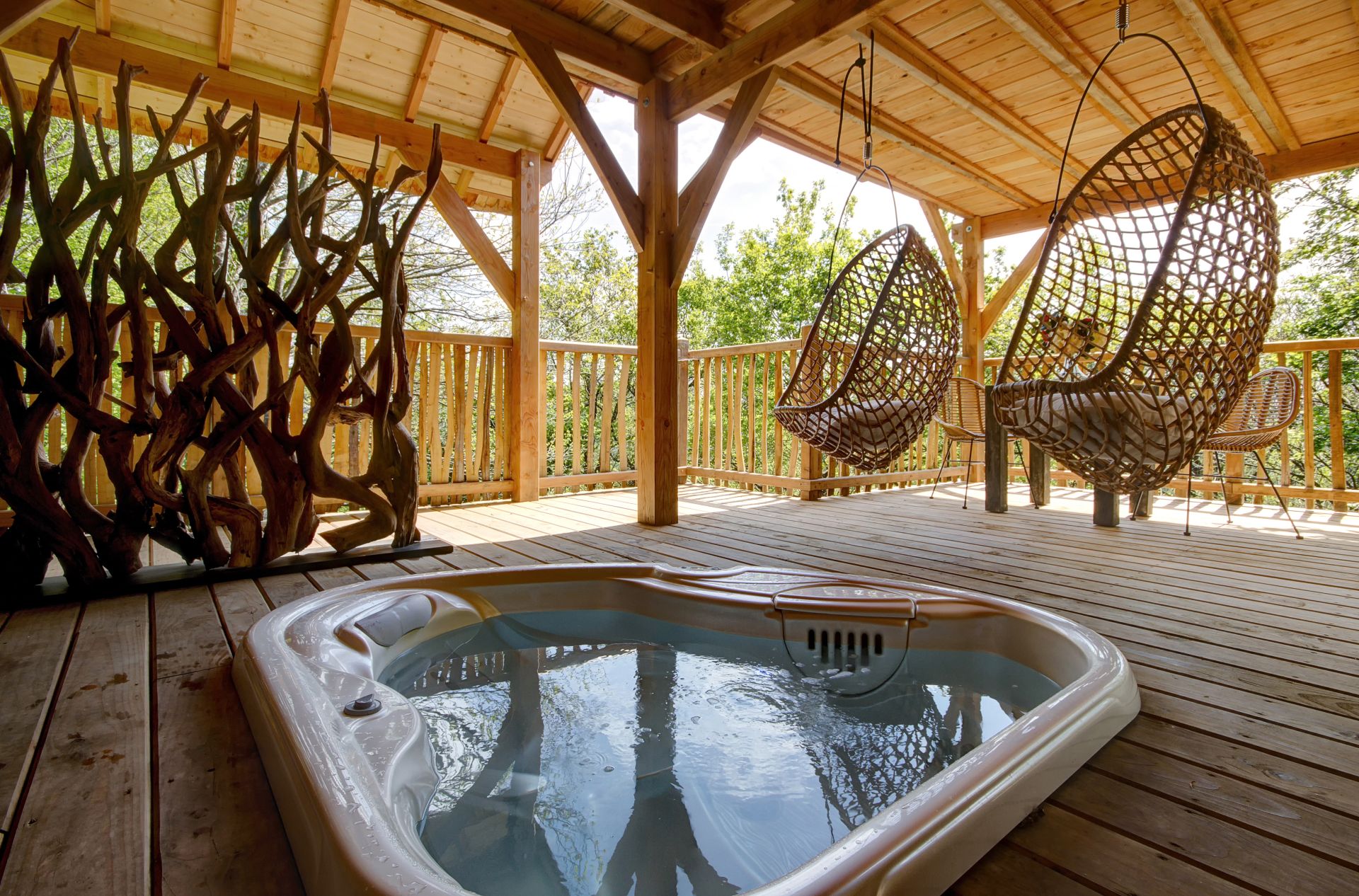 La Cabane Spa Lodge 3 — Cabane sur pilotis avec spa à Morbihan
