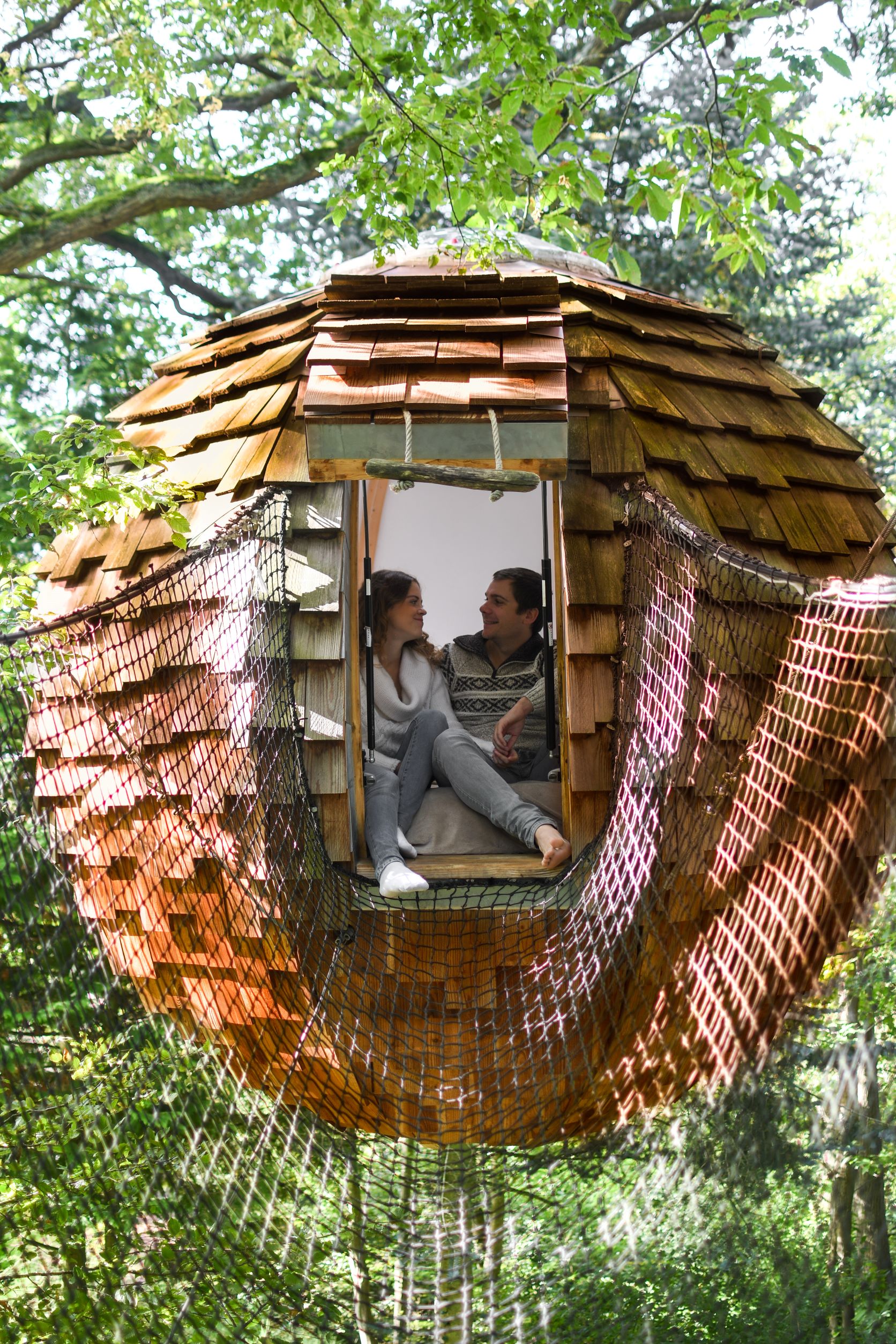 Cabane Spa Cocoon Plume : une évasion sensorielle en Picardie à Rosoy-En-Multien — vue depuis la terrasse