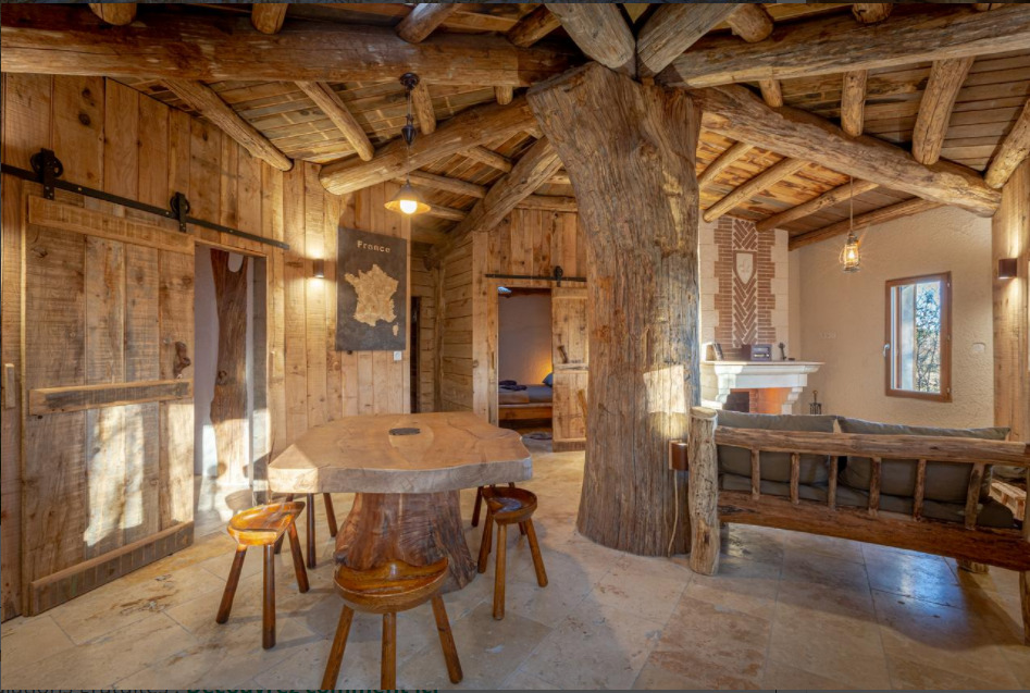 Cul de Loup — Cabane végétalisée avec spa à Chambord (Loir-et-Cher) à Chambord — salle de bain