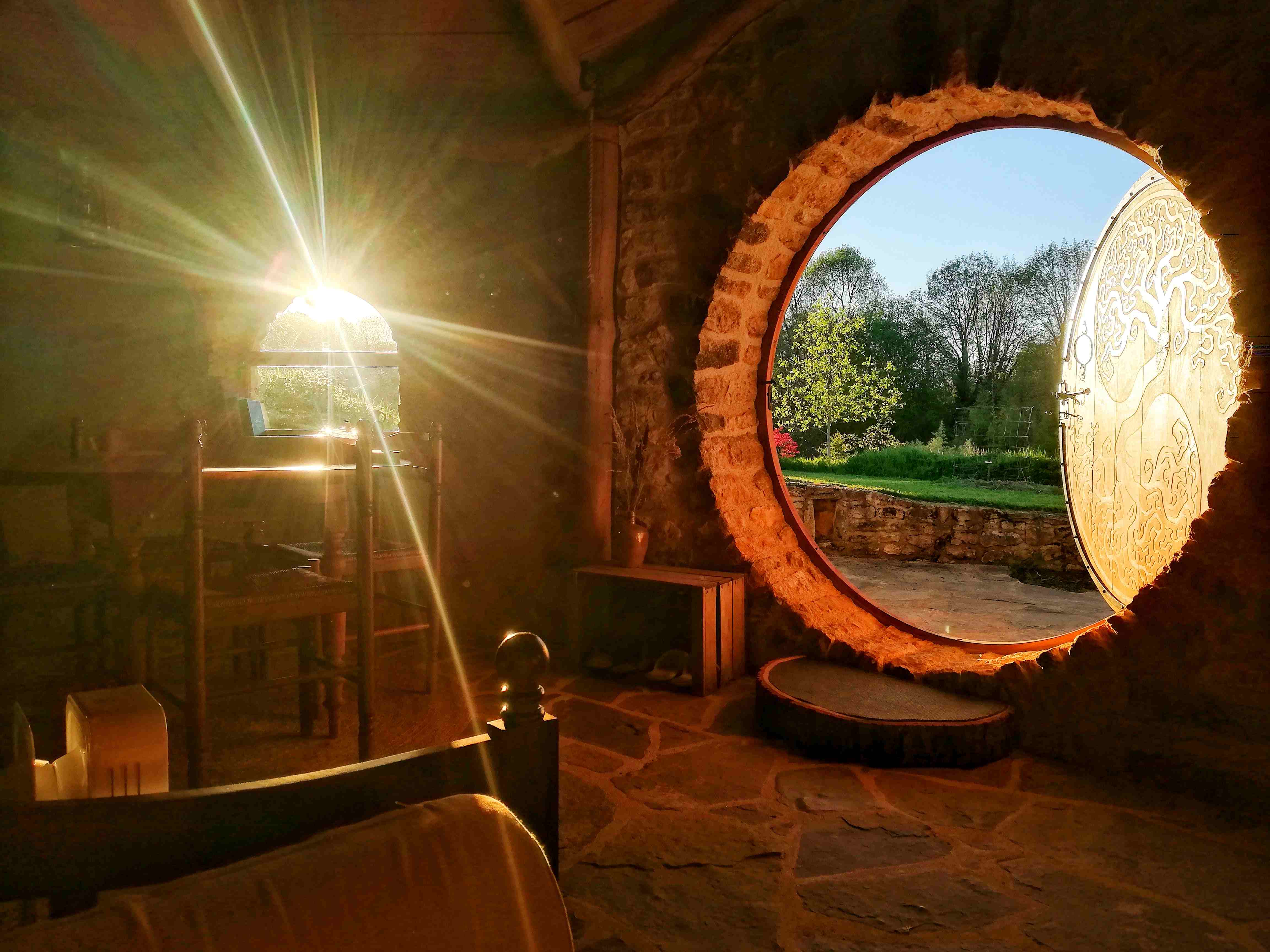 Le refuge des Hobbits — Maison insolite avec spa à La Roche-Posay à La Roche-Posay — vue intérieure
