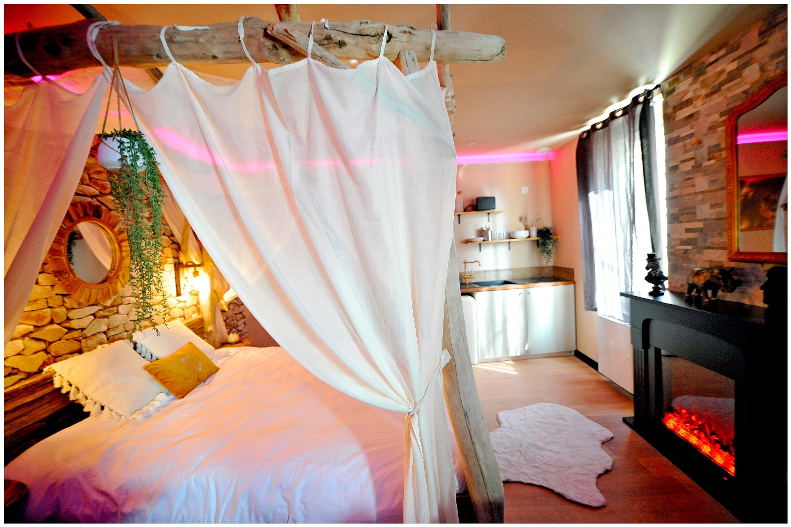 Évasion safari unique — Maison insolite avec SPA XXL à Bourgoin-Jallieu à Bourgoin-Jallieu — cuisine