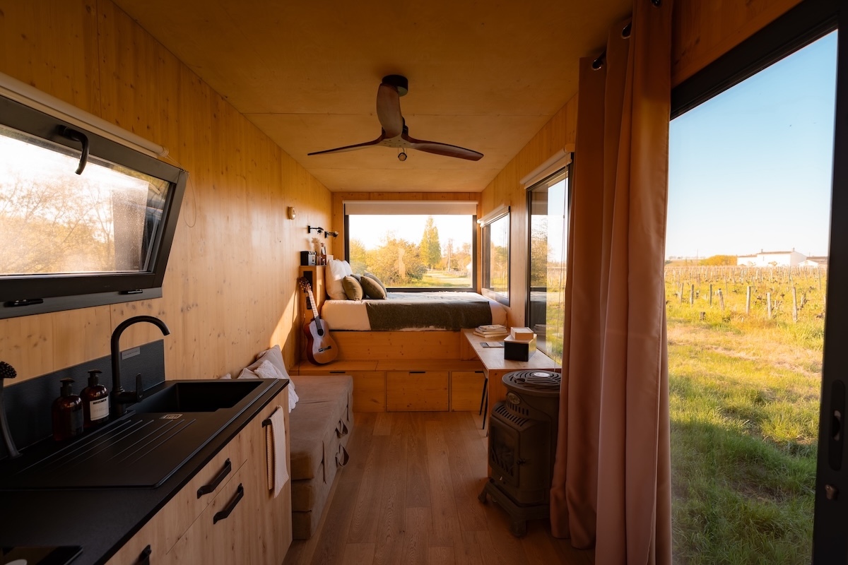 Parcel Tiny House — Séjour viticole à Saint-Émilion en Gironde à Saint-Émilion — espace de vie
