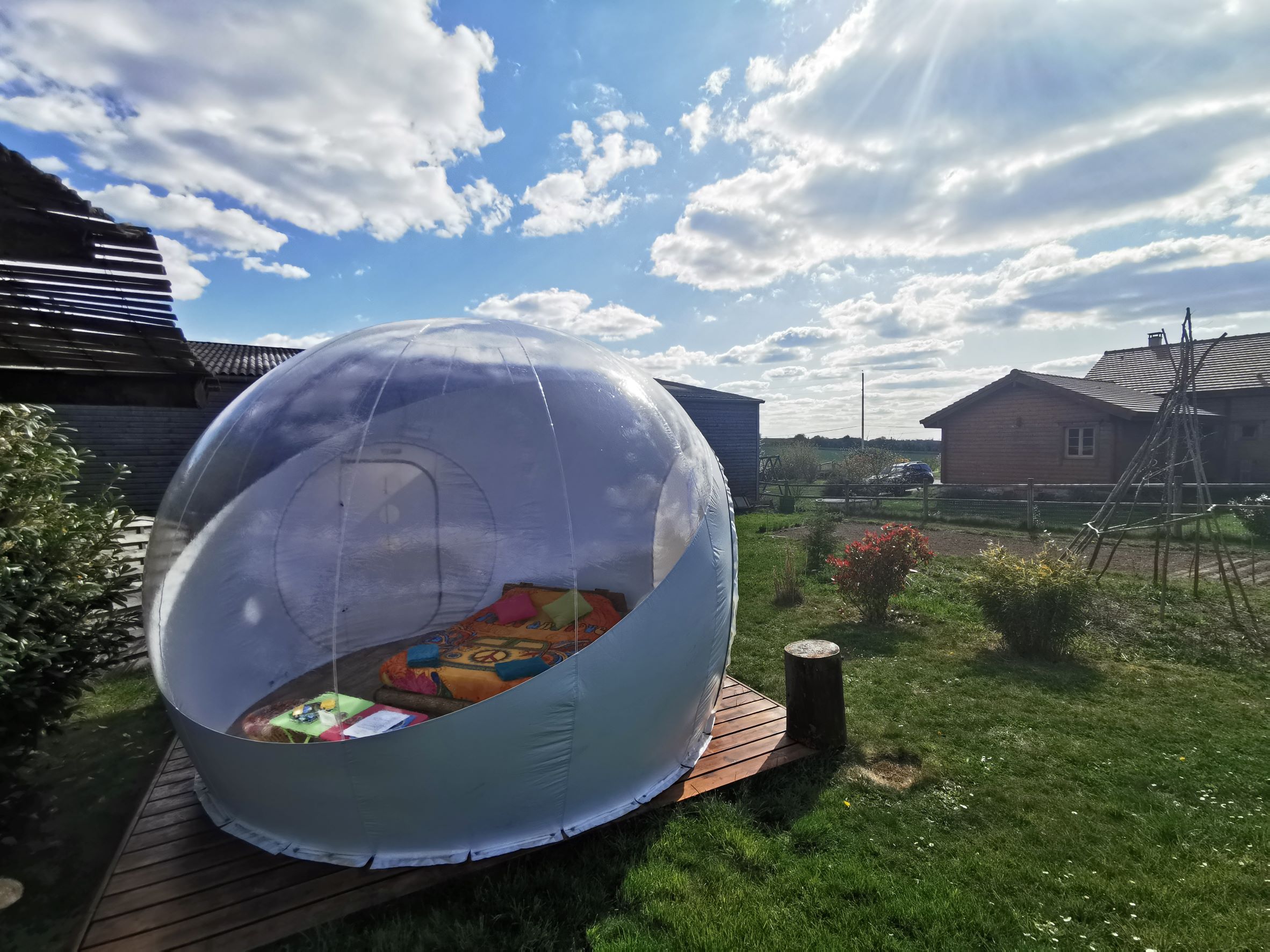 Évasion dans une bulle en Île-de-France à Champmotteux — environnement naturel