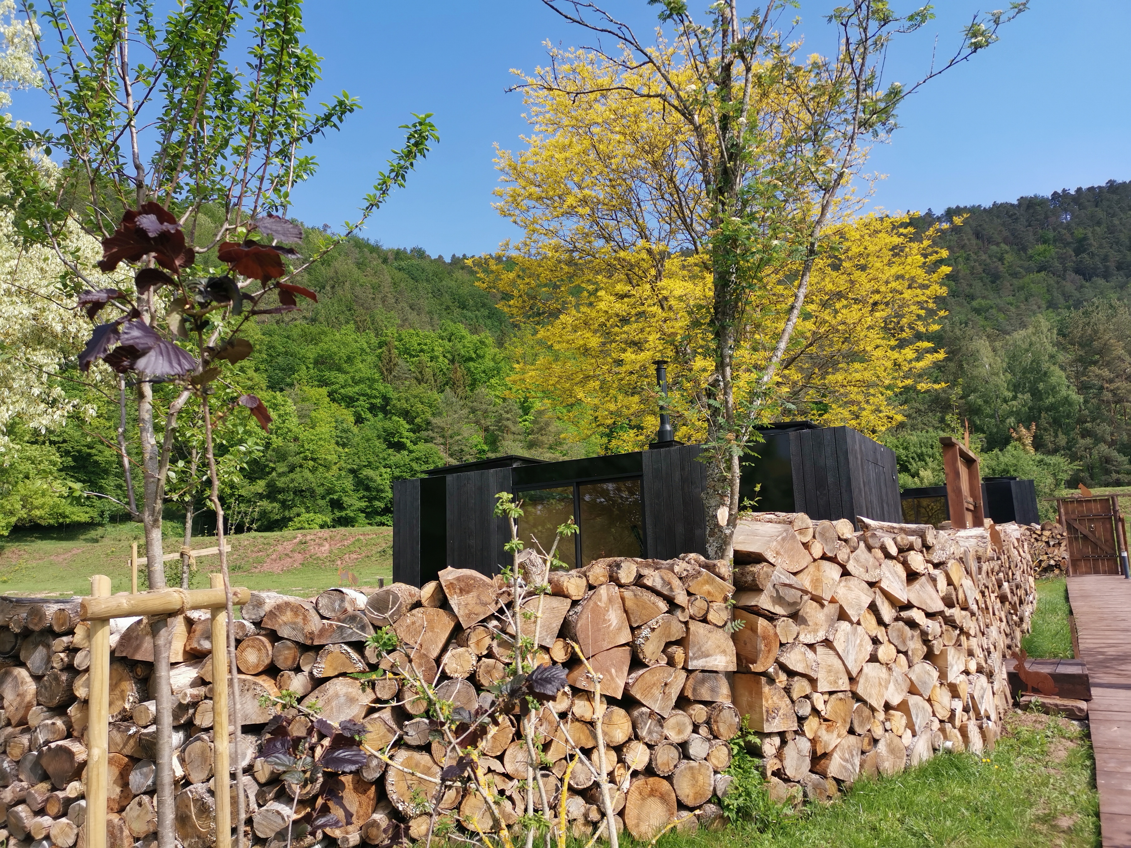 Lodge Lièvre — Ecolodge avec spa à Bas-Rhin à Obernai — vue intérieure