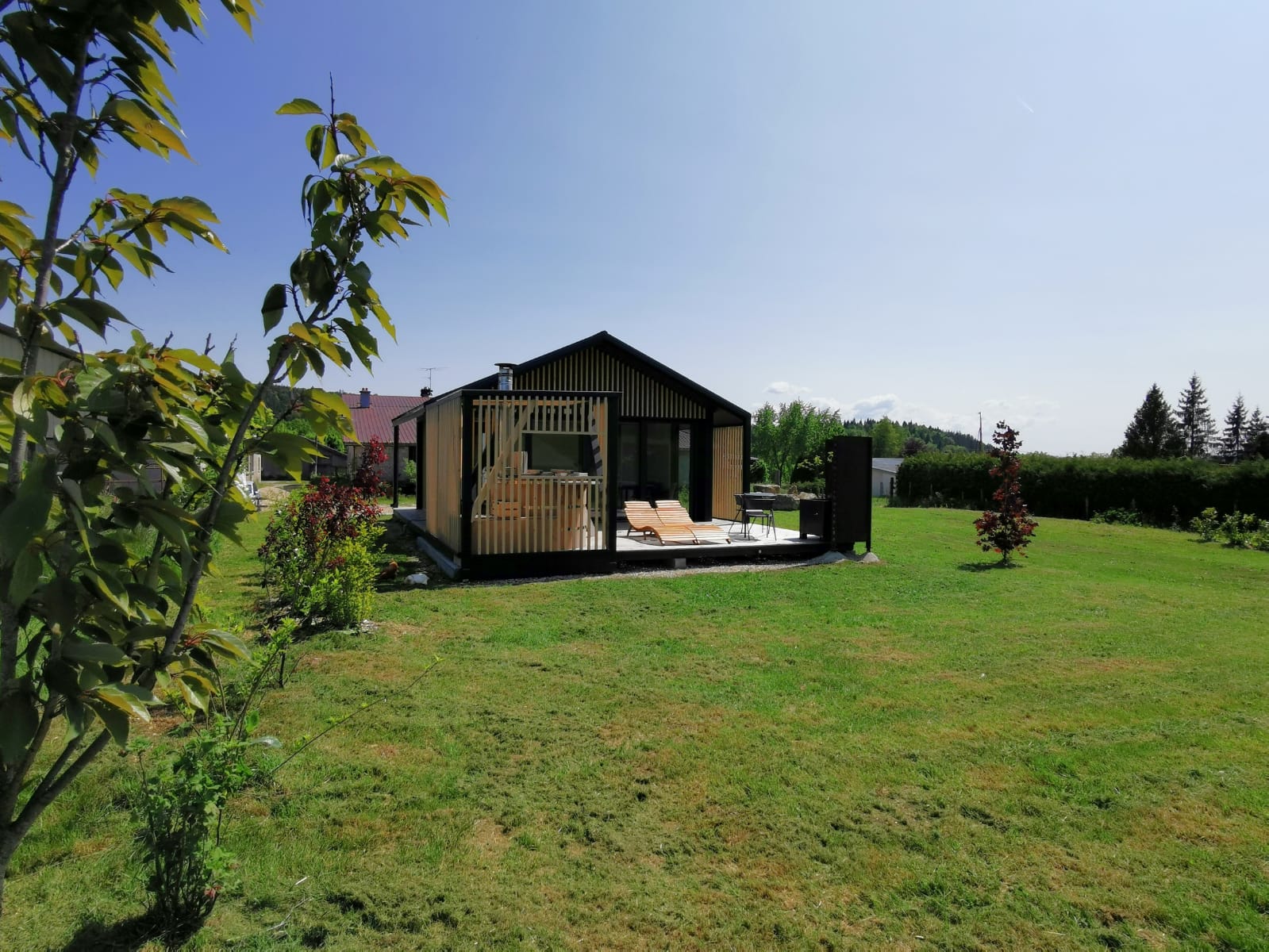 Les Logettes de Caroline — Ecolodge avec Bain Nordique à Jura à Foncine-le-Haut — environnement naturel