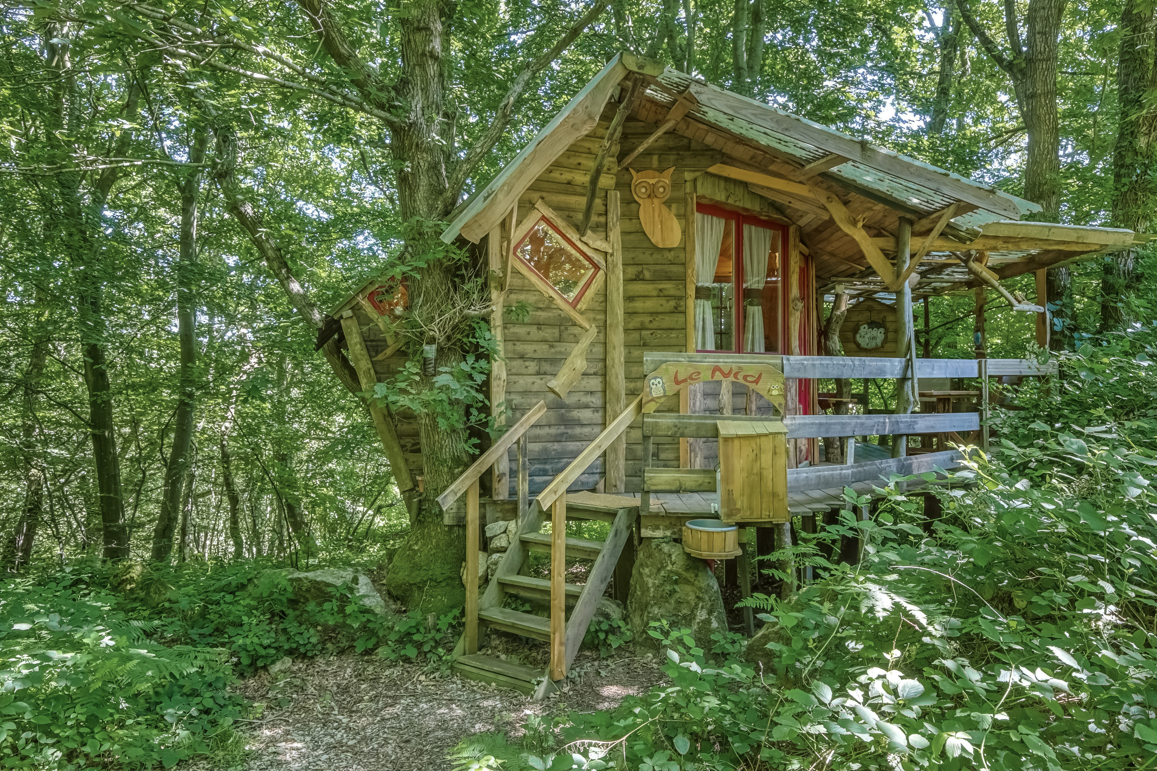 Nid perché : une cabane sur pilotis en pleine nature — Cabane à Fermanville