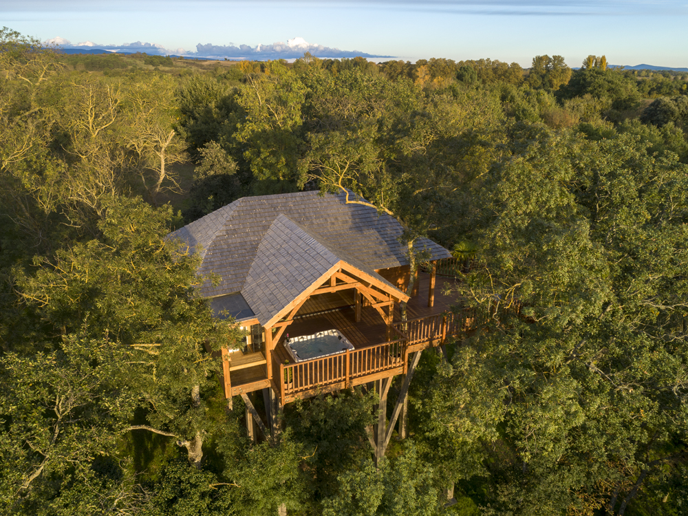 Cabane de Luxe avec sauna et Spa — Cabane dans les arbres à Aude à Carcassonne — chambre