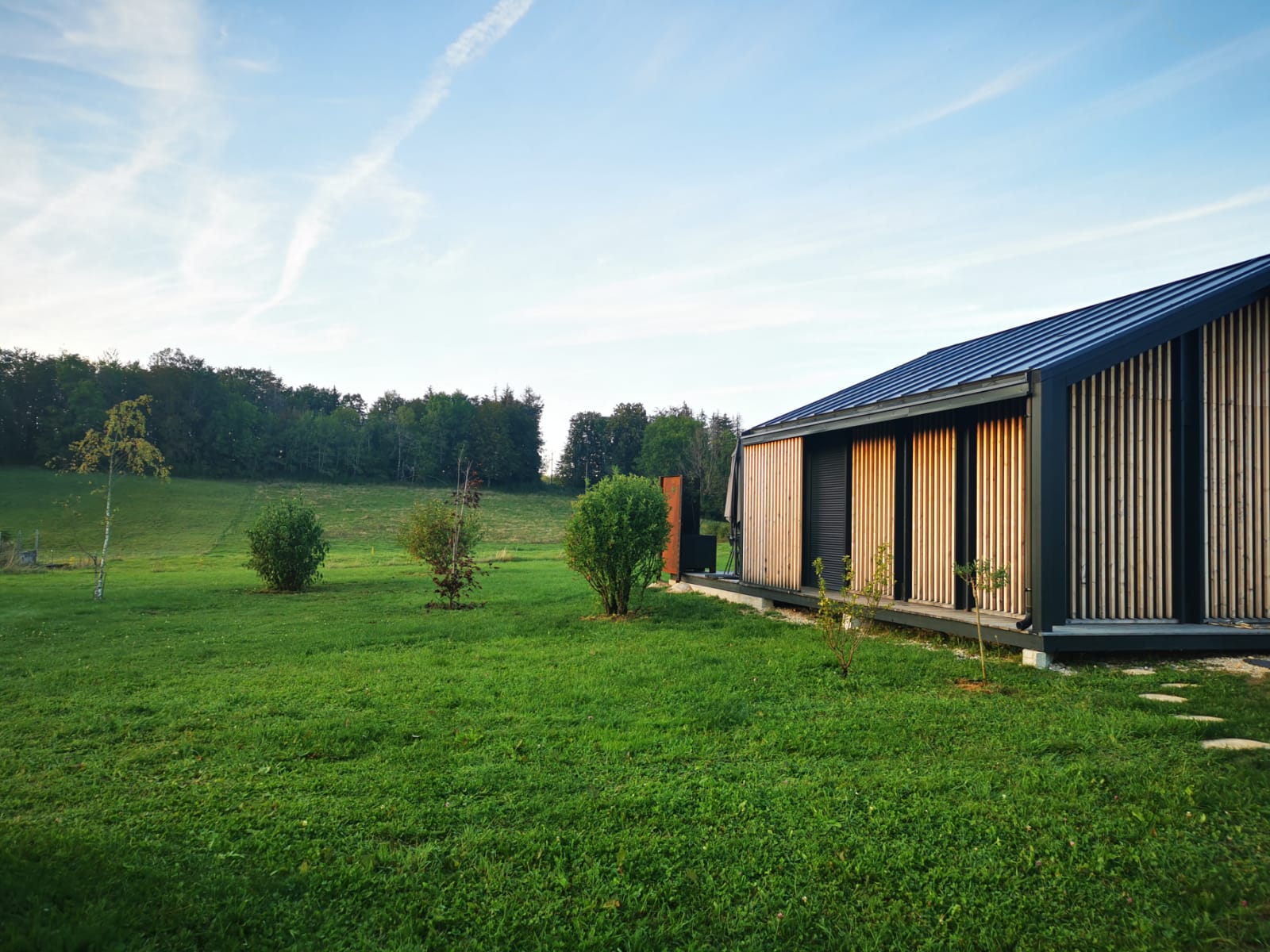 Les Logettes de Caroline — Ecolodge avec Bain Nordique à Jura à Foncine-le-Haut — cuisine
