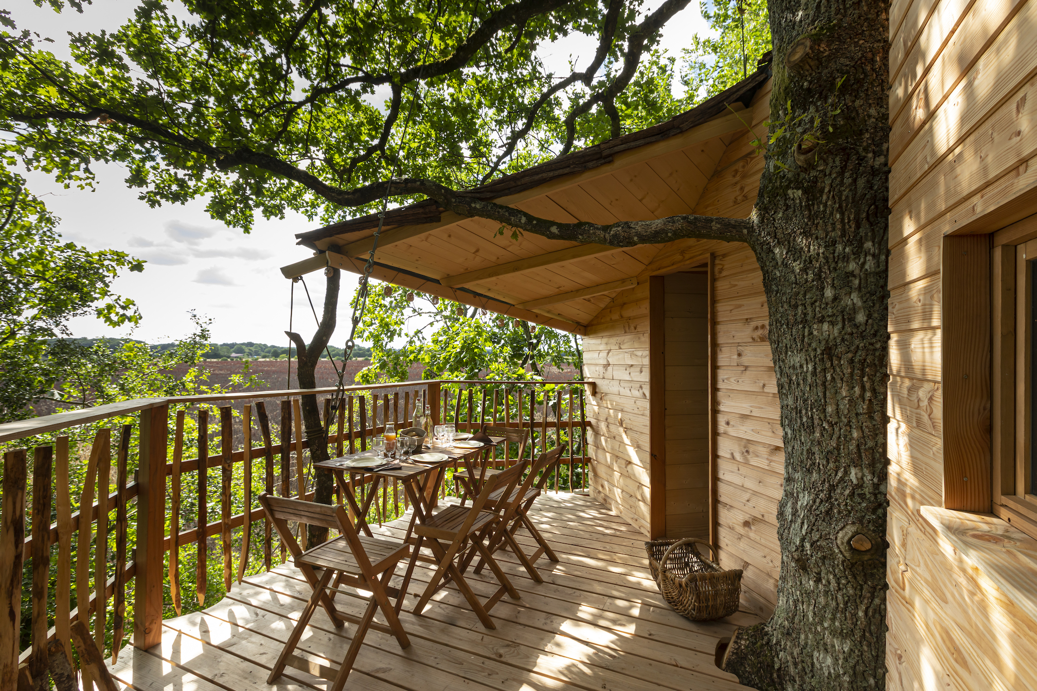 Ouistiti : une cabane perchée au cœur de la nature normande à Moulicent — espace de vie