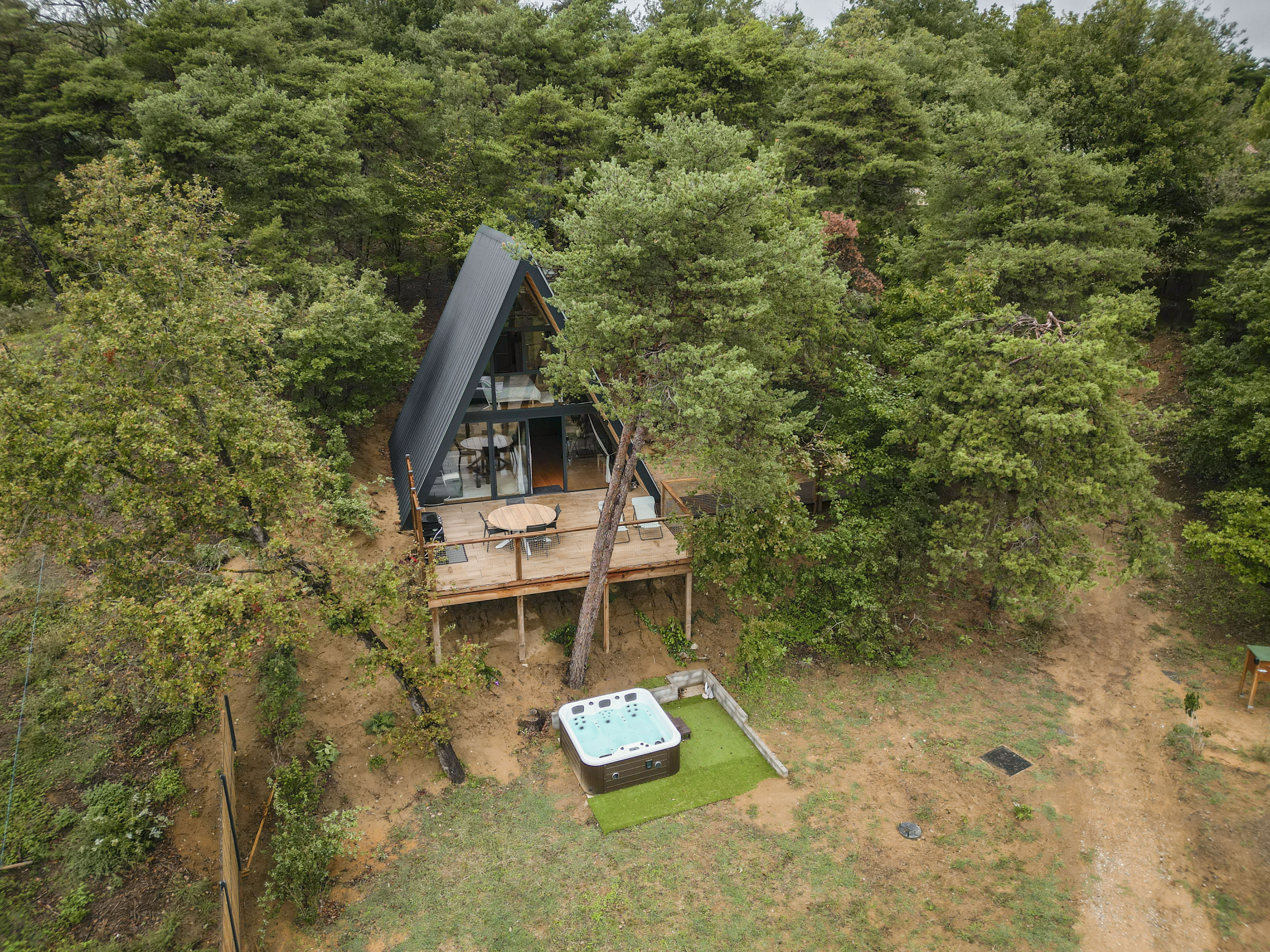 Chalet VercoréA — Cabane avec spa privatif à Drôme des Collines