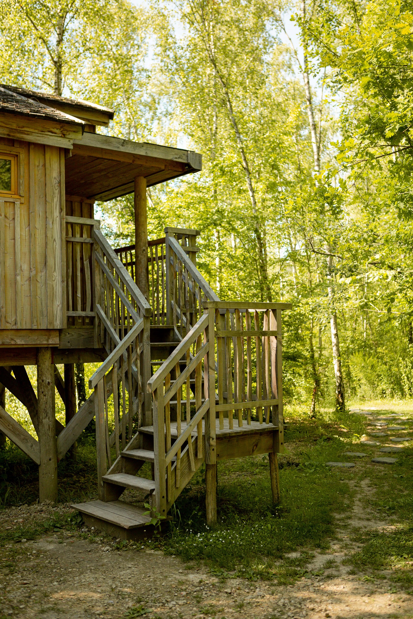Cabane Spa Souffle d'Emeraude : une expérience unique en Picardie à St-Léger-Aux-Bois — vue depuis la terrasse