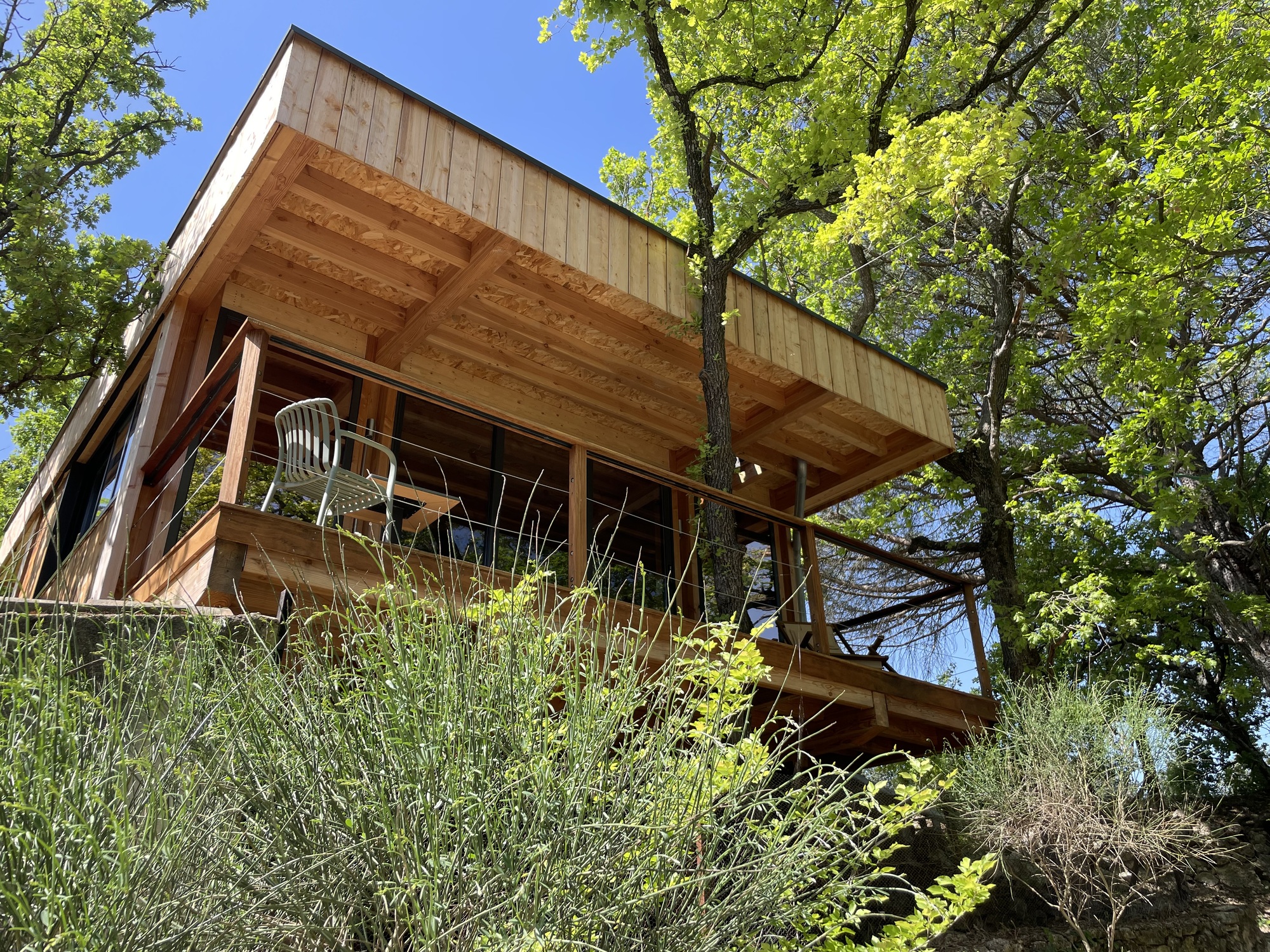 Le Nid en Provence — Cabane sur pilotis avec spa à Bouches-du-Rhône à Marseille — chambre