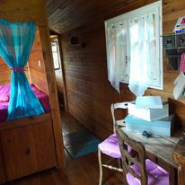 La Verdine — Roulotte avec spa à Laon (Aisne) à Laon — espace de vie