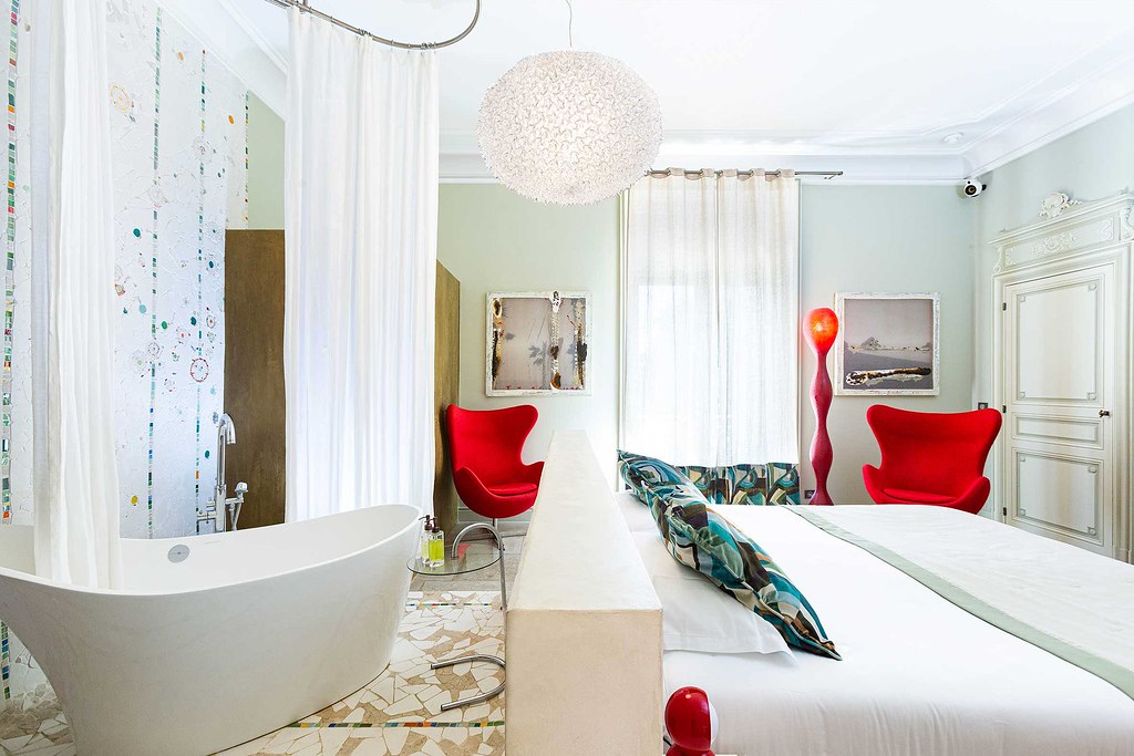 Chambre Double - Deluxe avec vue sur le jardin — Séjour relaxant à Biar (Hérault)