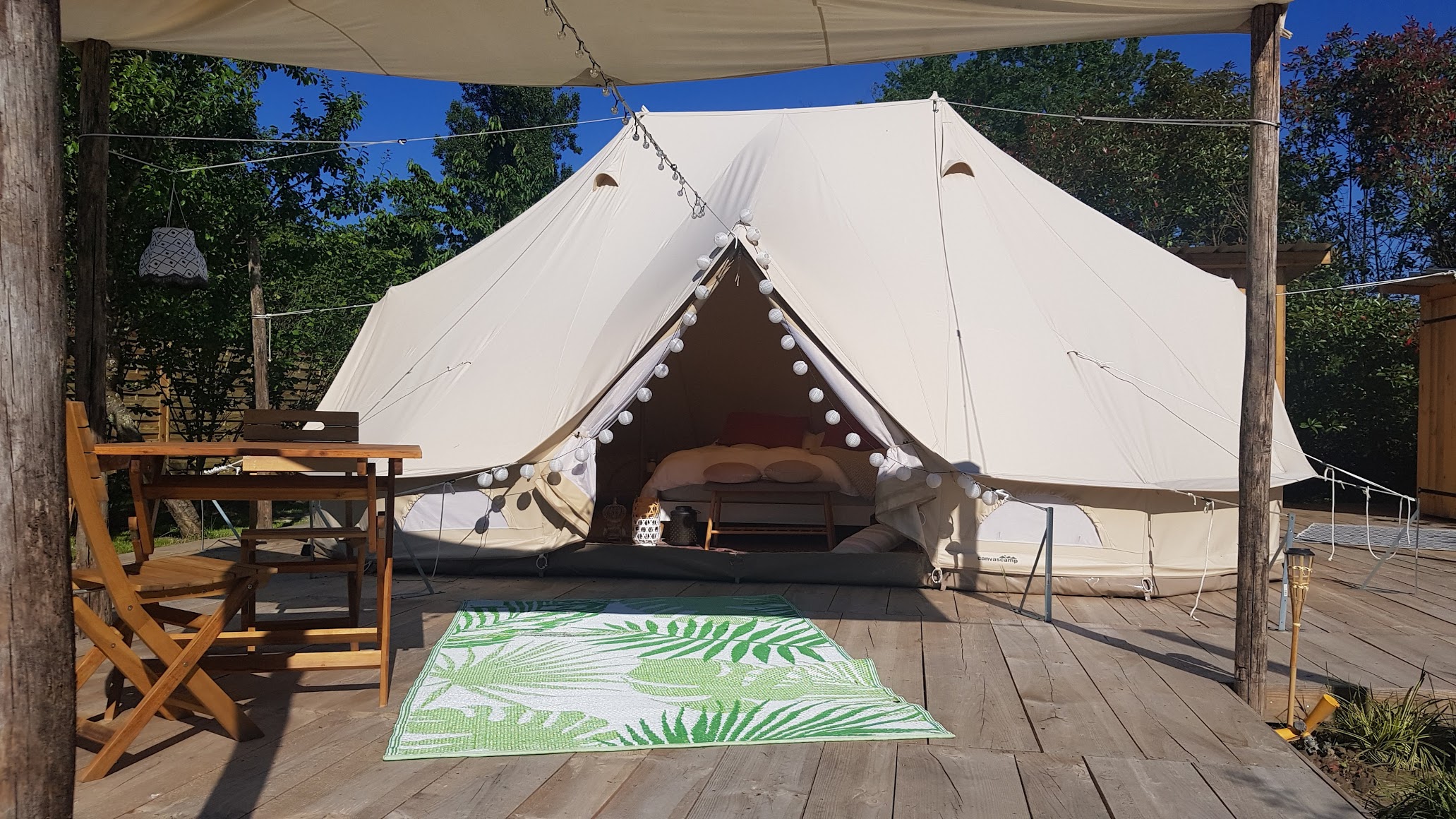 Tente Sibley le Bonheur & Spa : une expérience unique en Aquitaine à Berson — espace de vie