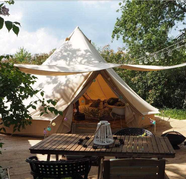 Tente Sibley T2 — Séjour nature avec spa à Eure-et-Loir