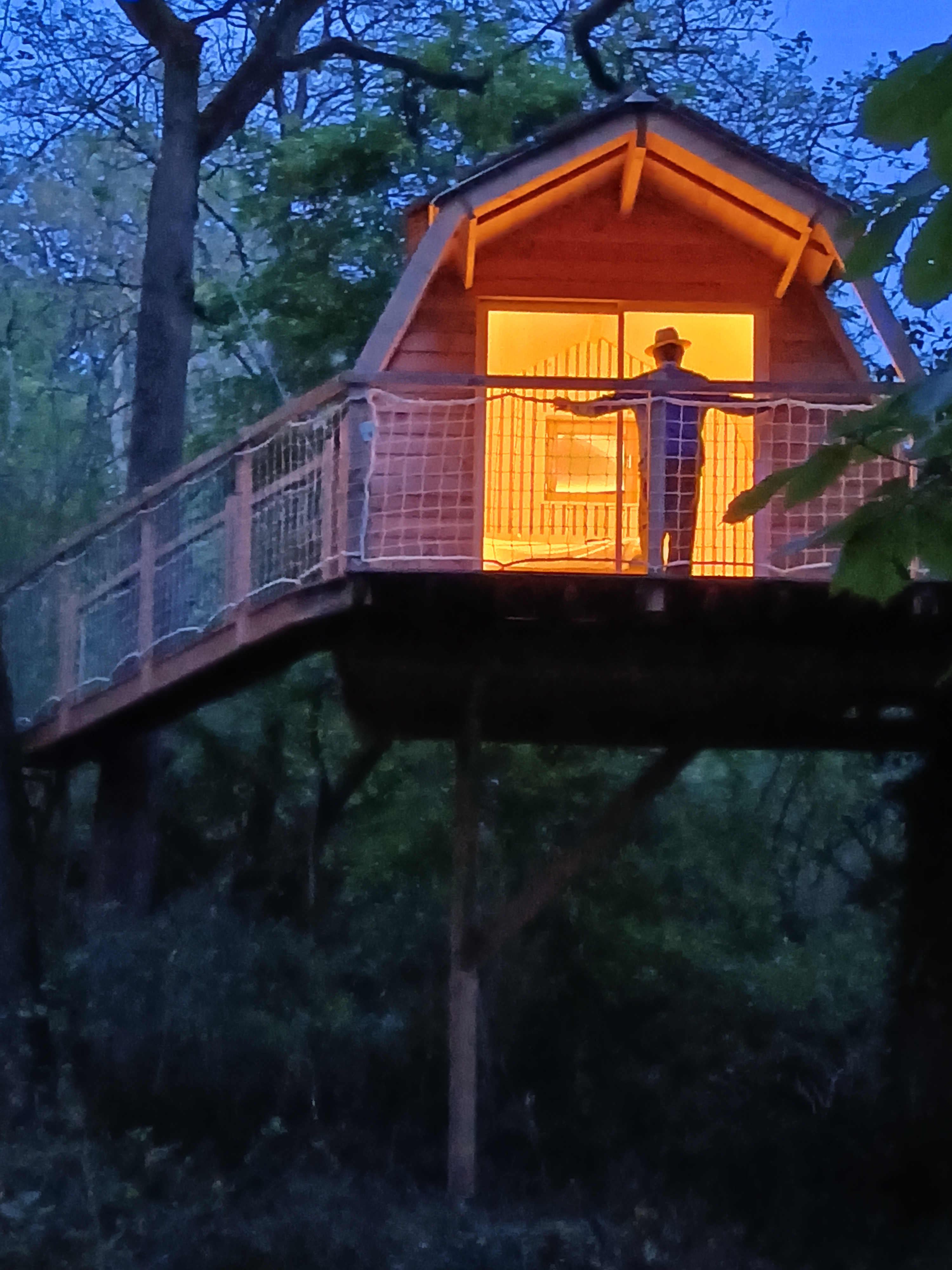 Photo 5/9 — Cabane « La cabane perchée du château : une expérience insolite en pleine nature » à Gizeux Indre-et-Loire