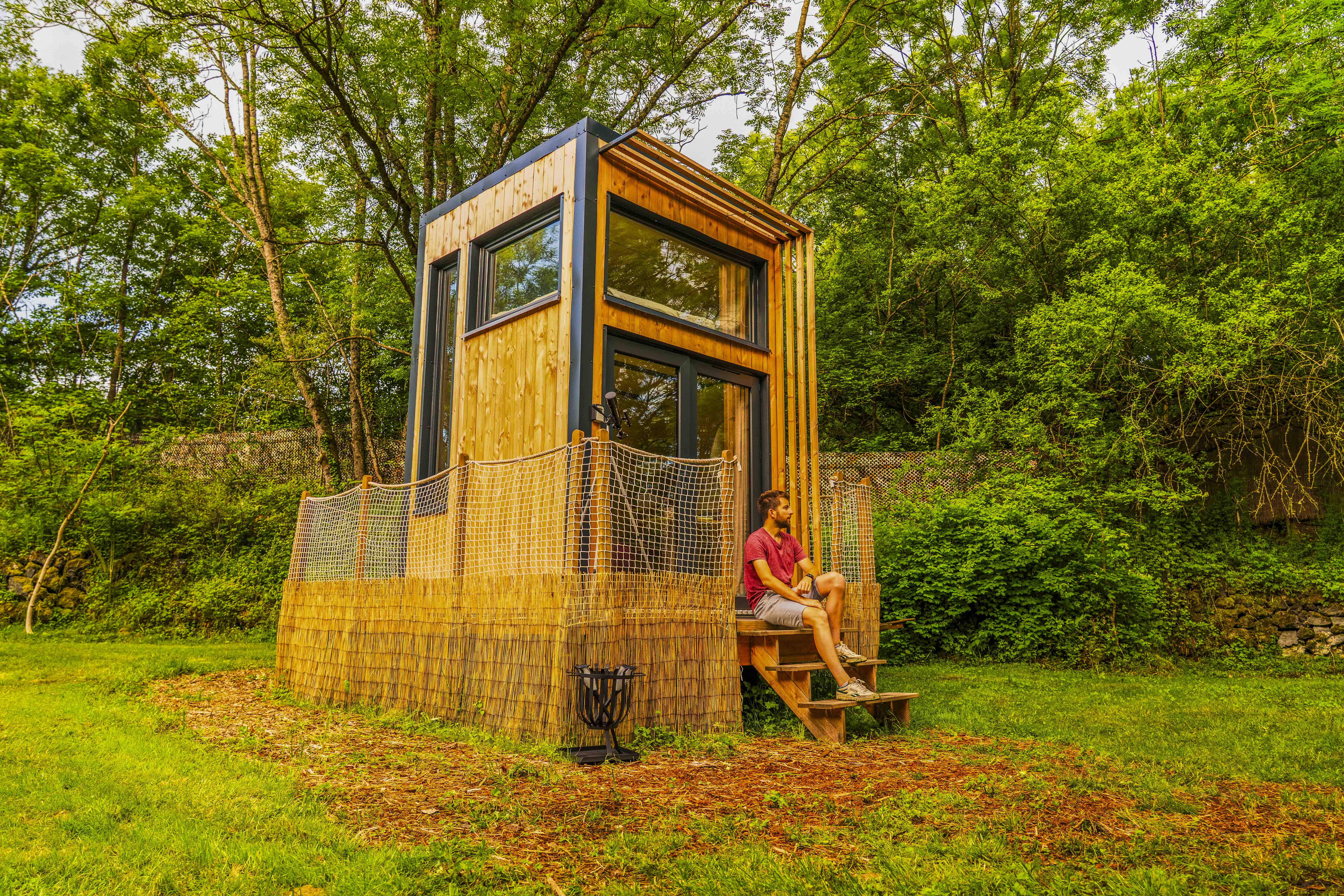 Le Bois aux Cheirilles — Tiny House panoramique à Saint-Diéry à Saint-Diéry — vue intérieure