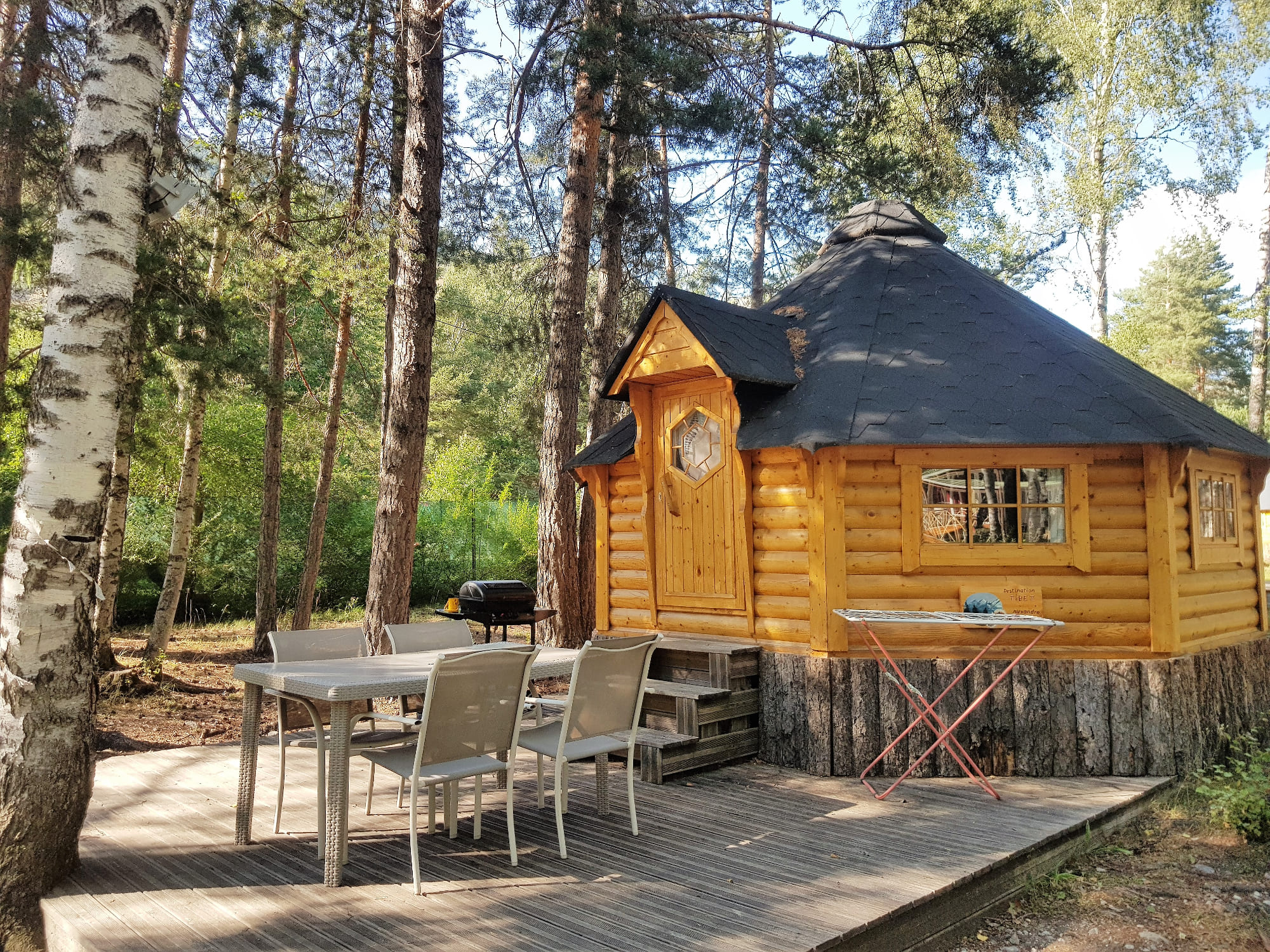 Refuge esprit cabane 3 pers — Kota avec spa à Iscle de Prelles