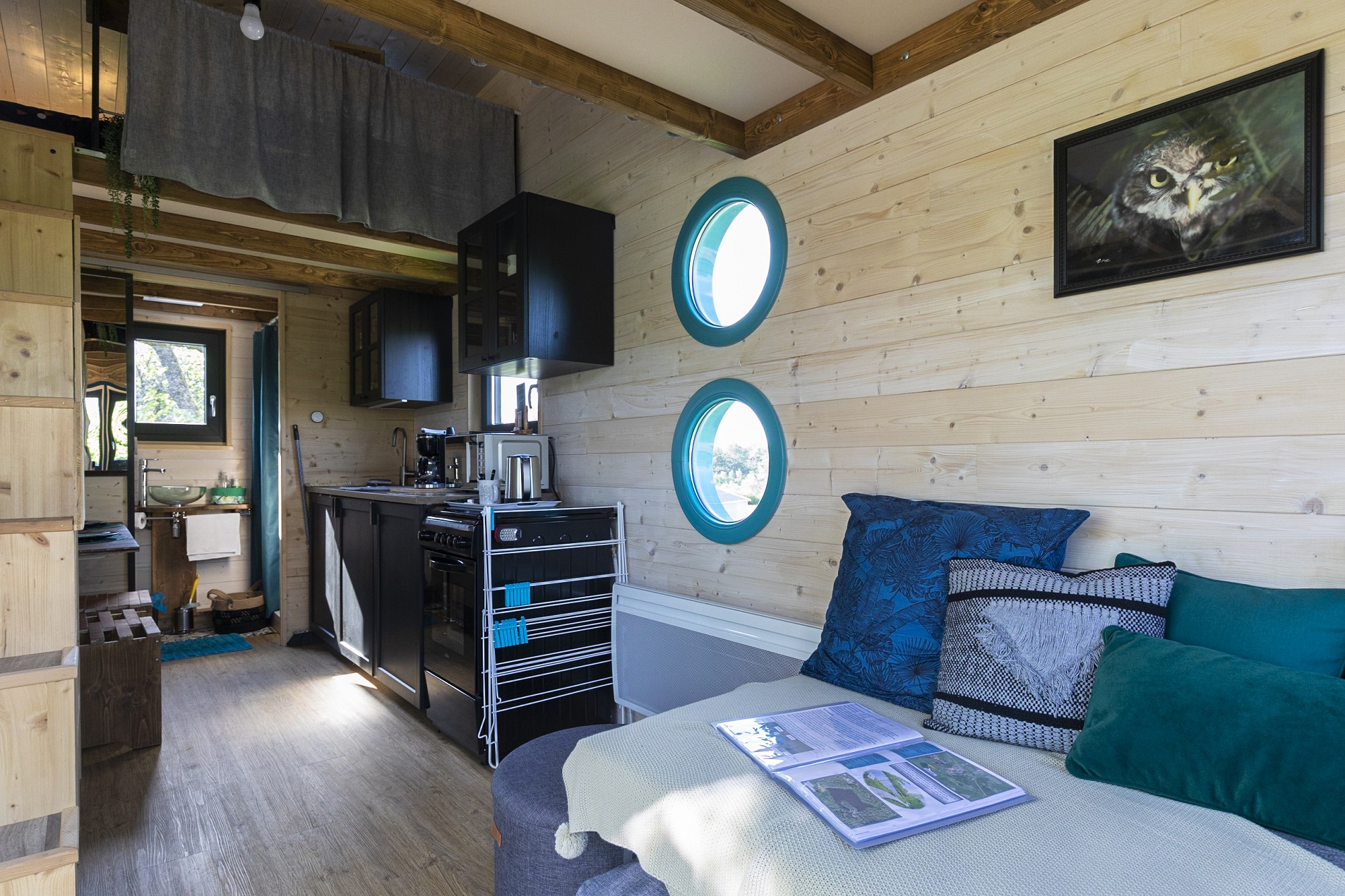 Tiny house Ô P'tit Nid Milie : une évasion sensorielle en Lorraine à Bellefontaine — vue depuis la terrasse