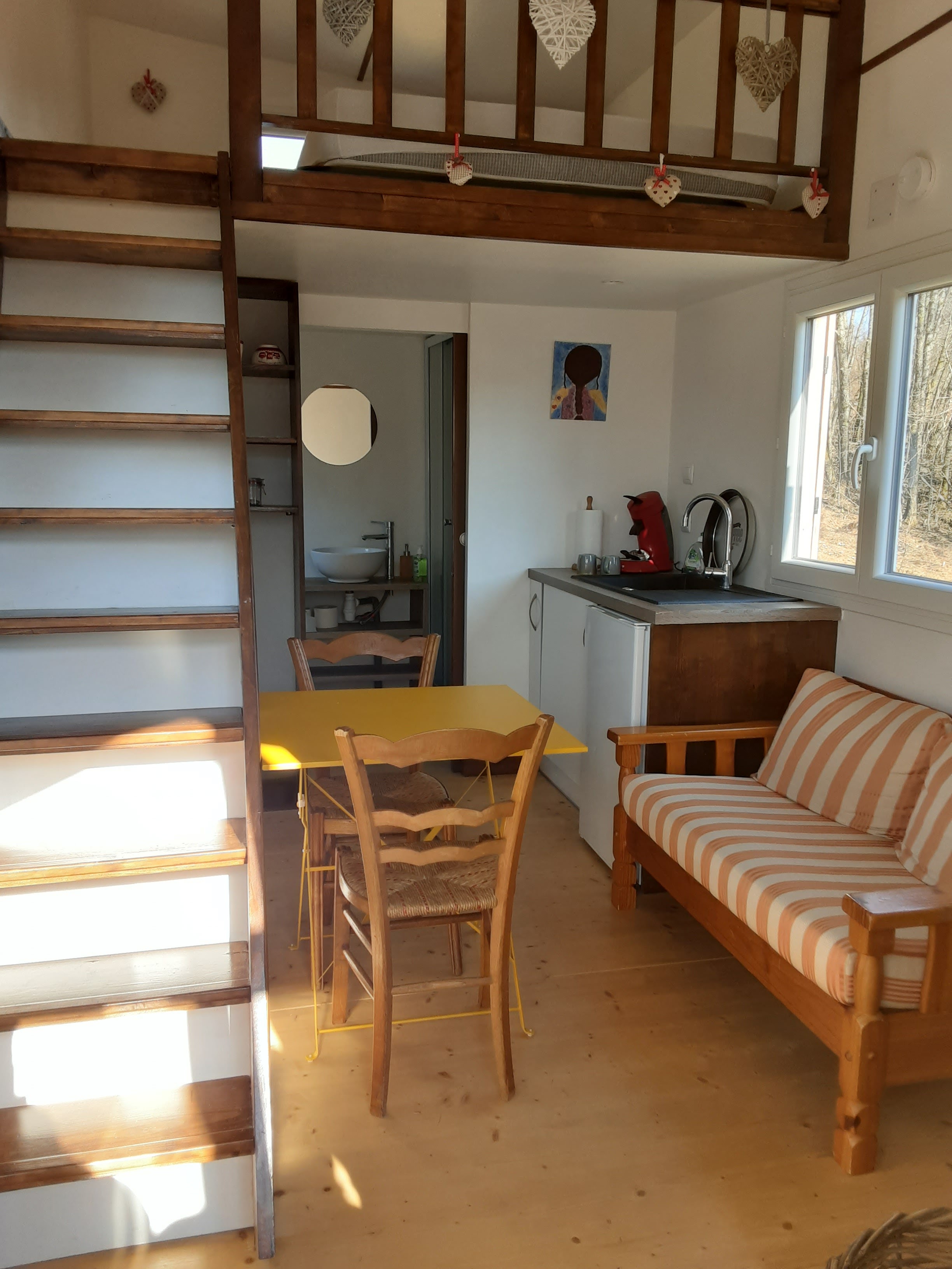 Tiny des Rêves — Tiny House avec spa à Haute-Saône à Beulotte-Saint-Laurent — chambre