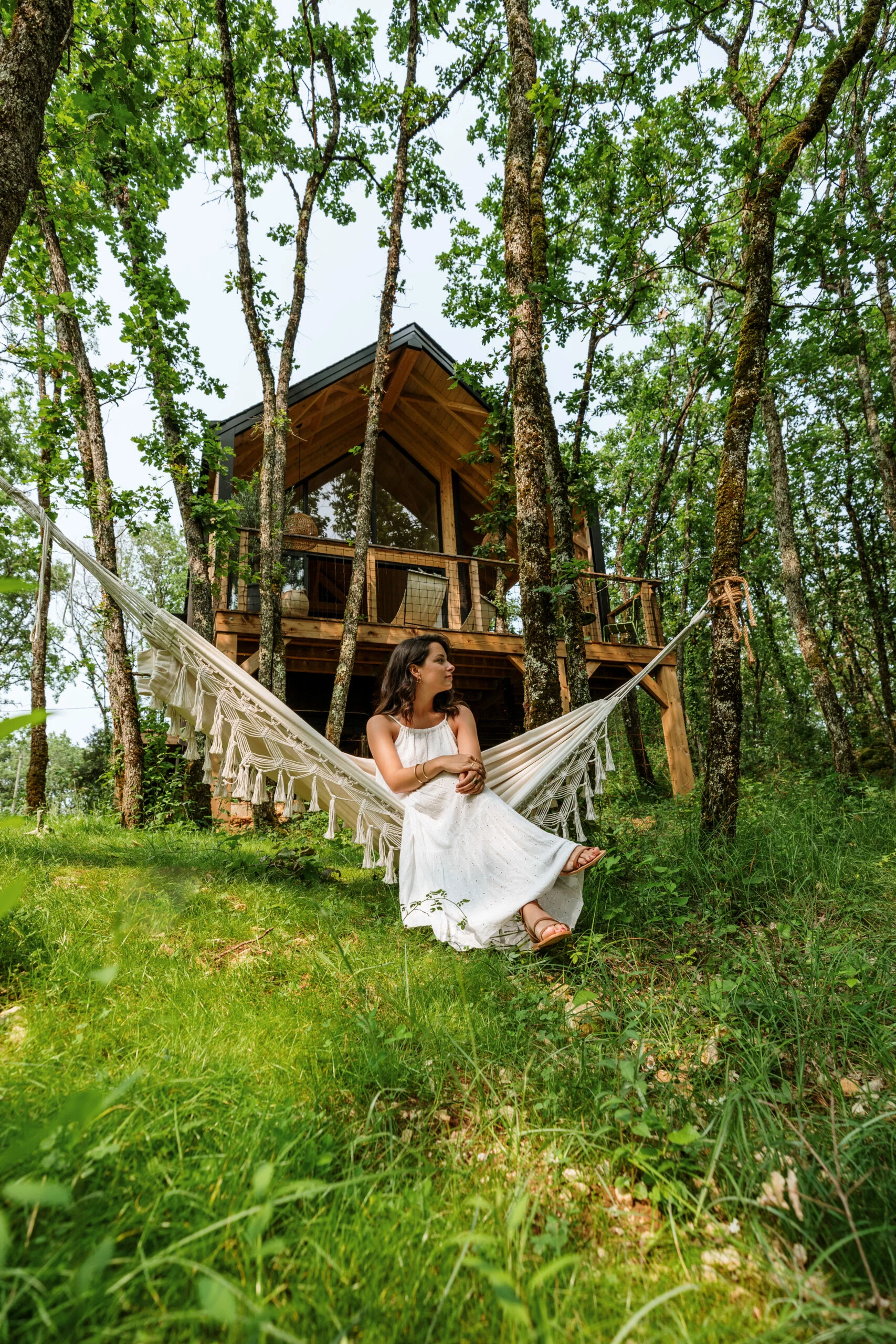 Wabi Sabi Lodge — Cabane sur pilotis avec Spa à Corrèze à Brive-la-Gaillarde — chambre