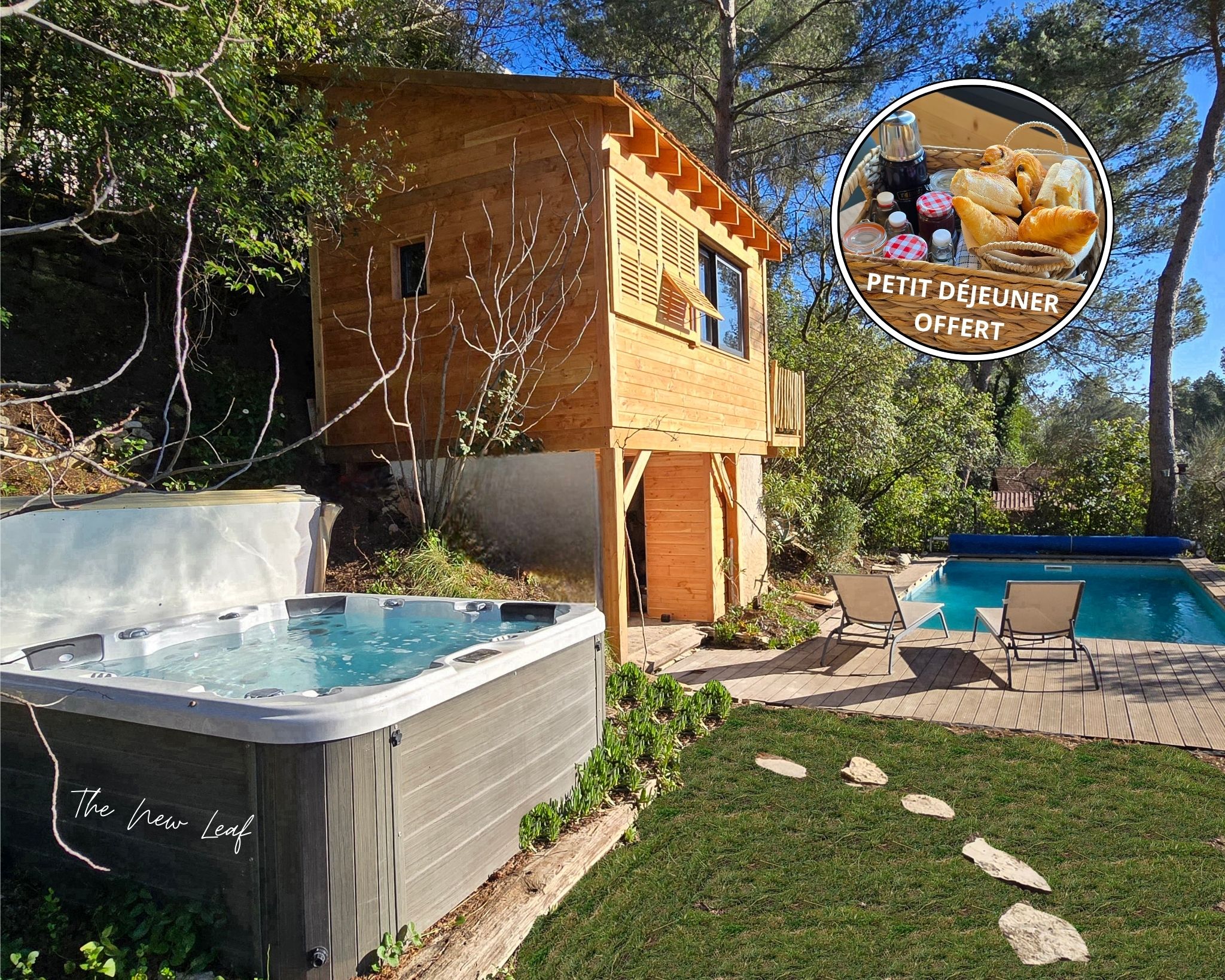 La Cabane Aixoise Piscine & Spa — Cabane sur pilotis à Aix-en-Provence à Aix-en-Provence — vue intérieure