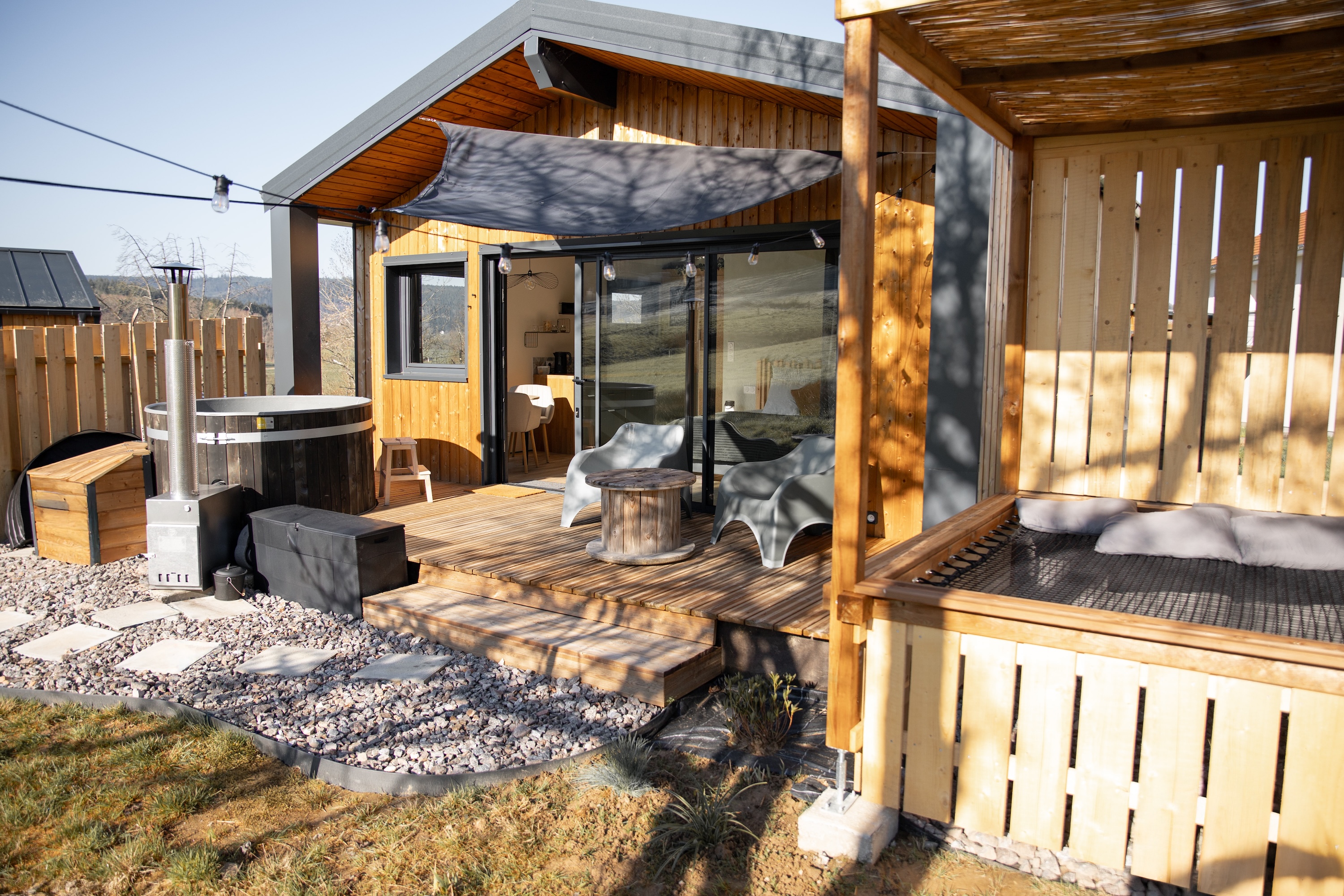 Oslo - Bain Nordique — Ecolodge avec spa à Vosges