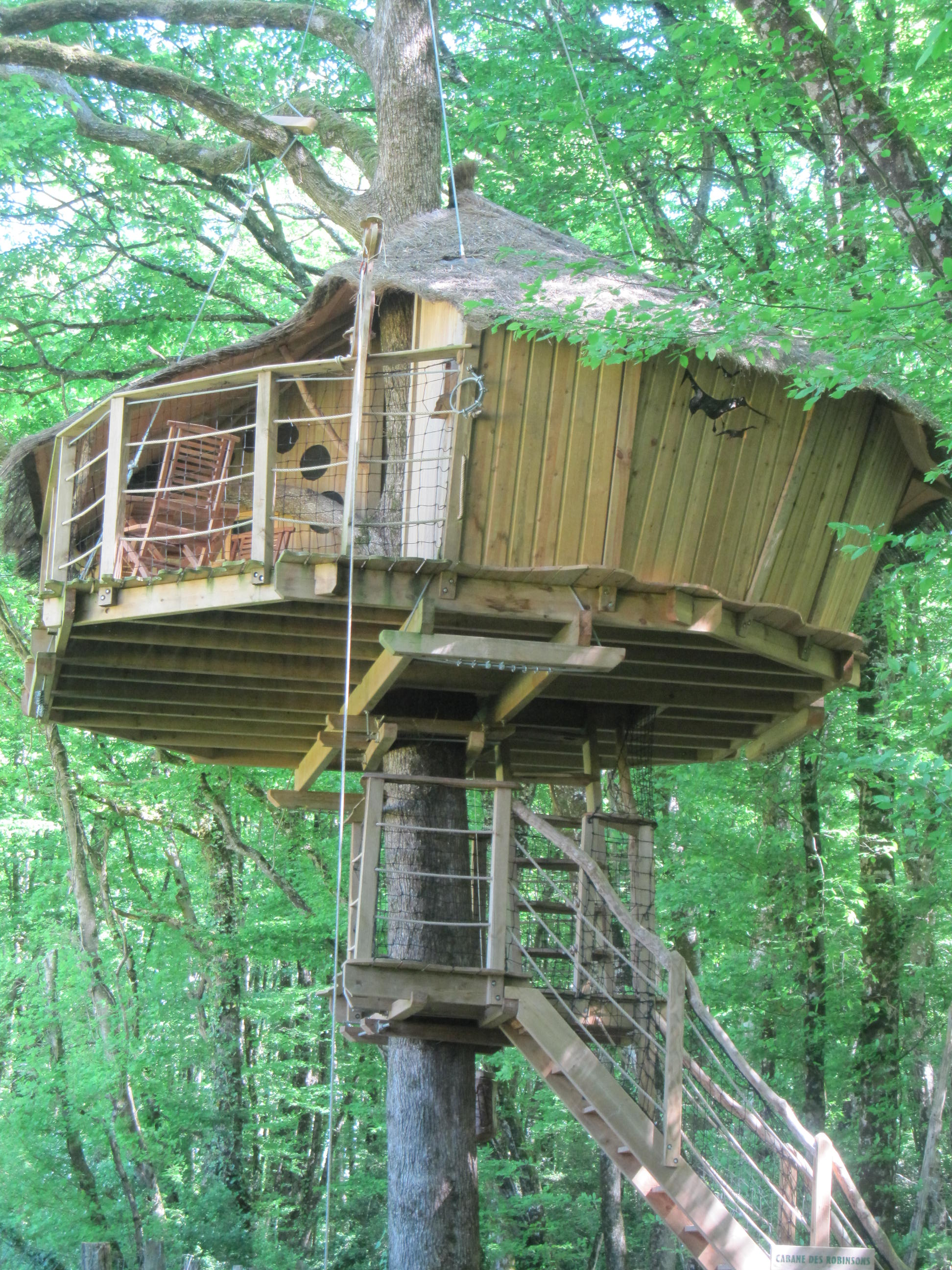 Cabane des Robinsons : une évasion perchée en Poitou-Charentes à Magné — vue intérieure