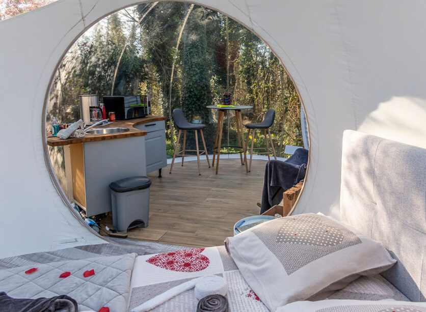 Maison bulle - Au Calme Absolu — Nuit insolite avec spa à Yonne à Auxerre — environnement naturel