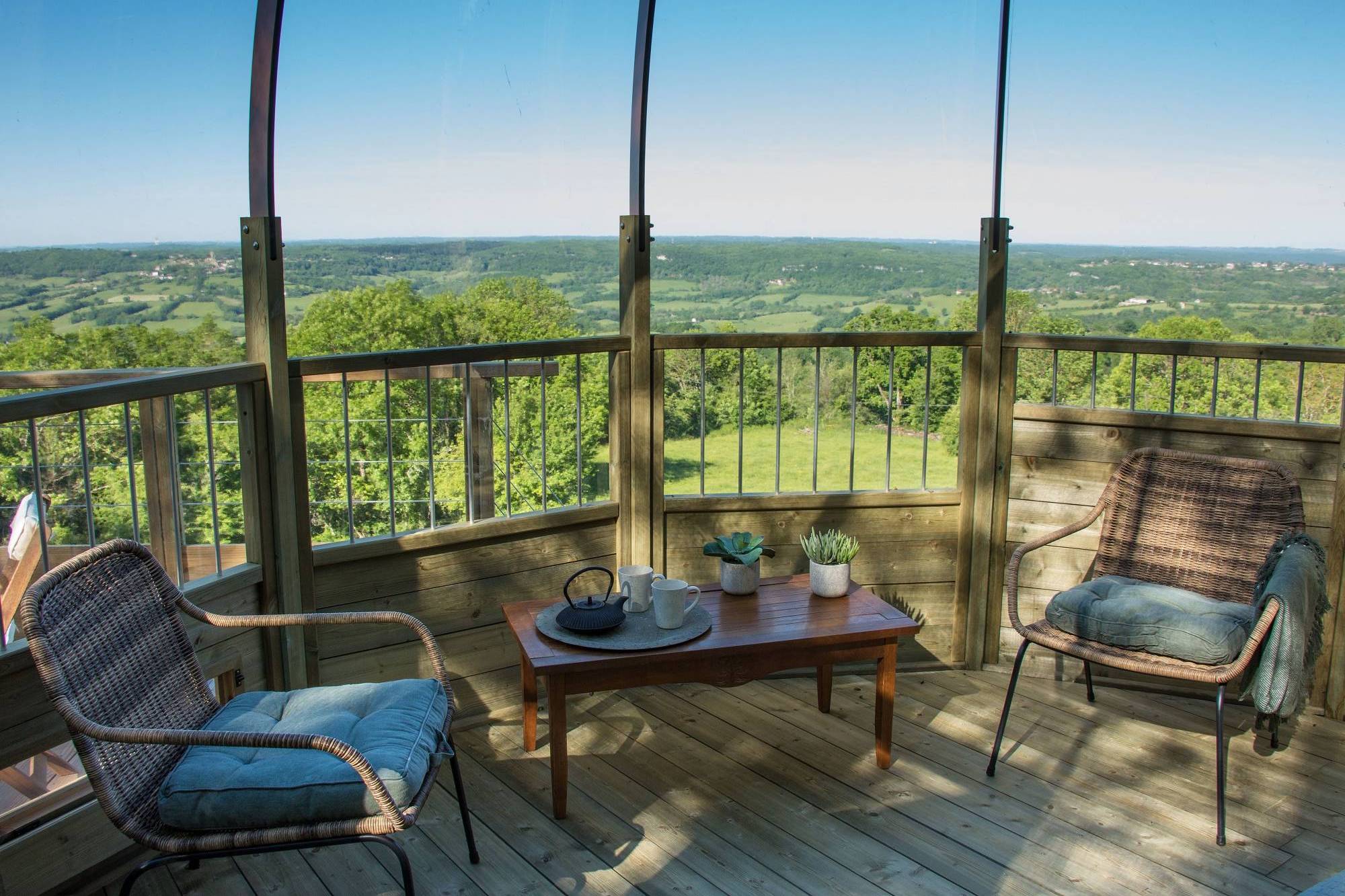 La Domostella : un dôme enchanteur au cœur du Limousin à Noailhac — salle de bain