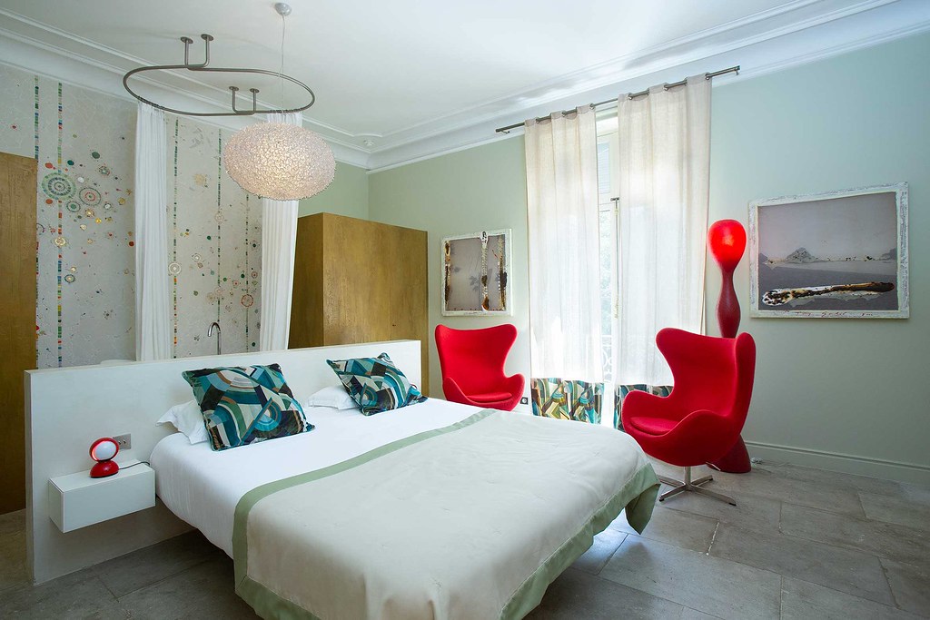 Chambre Double - Deluxe avec vue sur le jardin — Séjour relaxant à Biar (Hérault) à Biar — vue intérieure