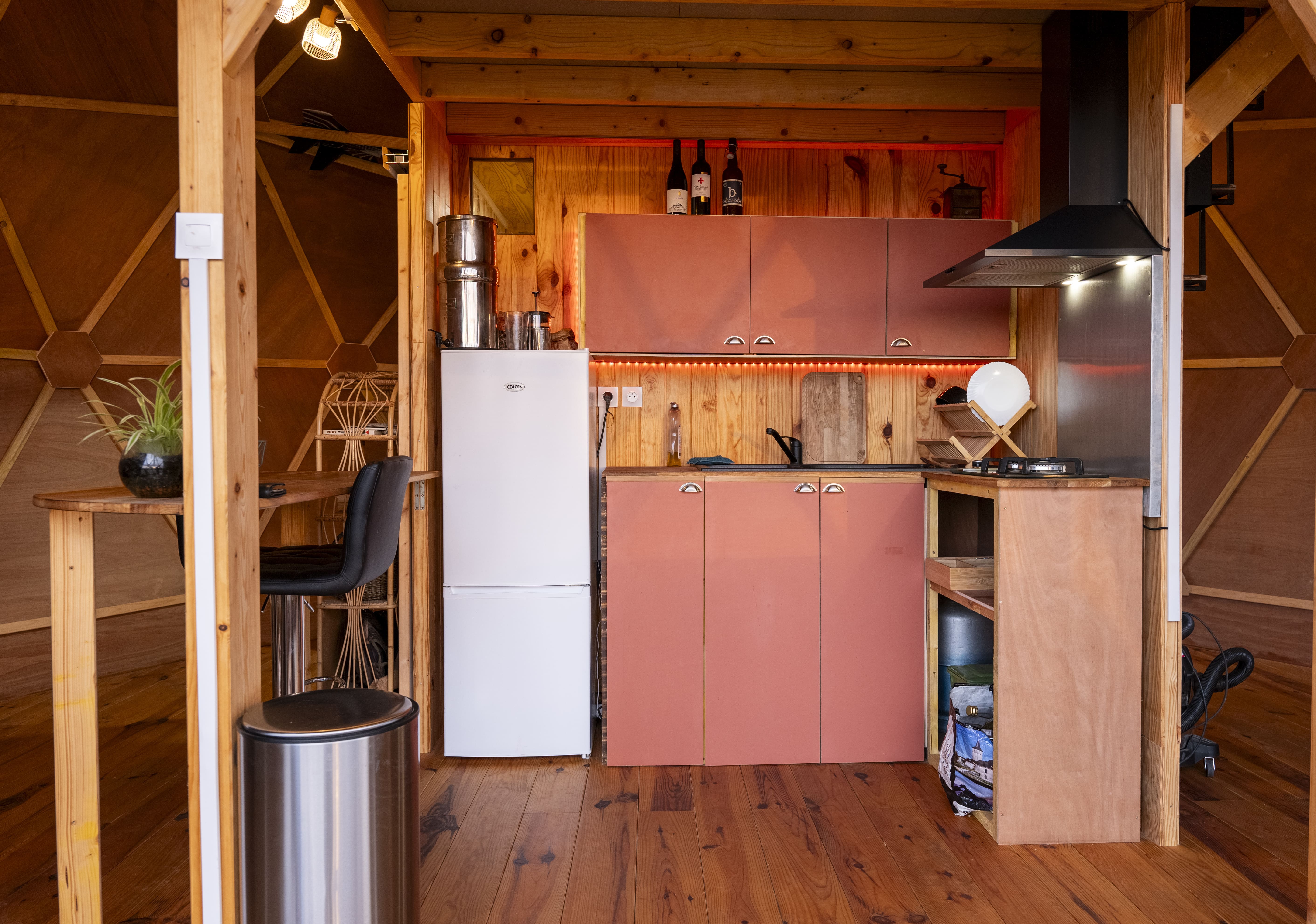 Géodejulien — Dôme design avec spa à Pau (Pyrénées-Atlantiques) à Pau — chambre