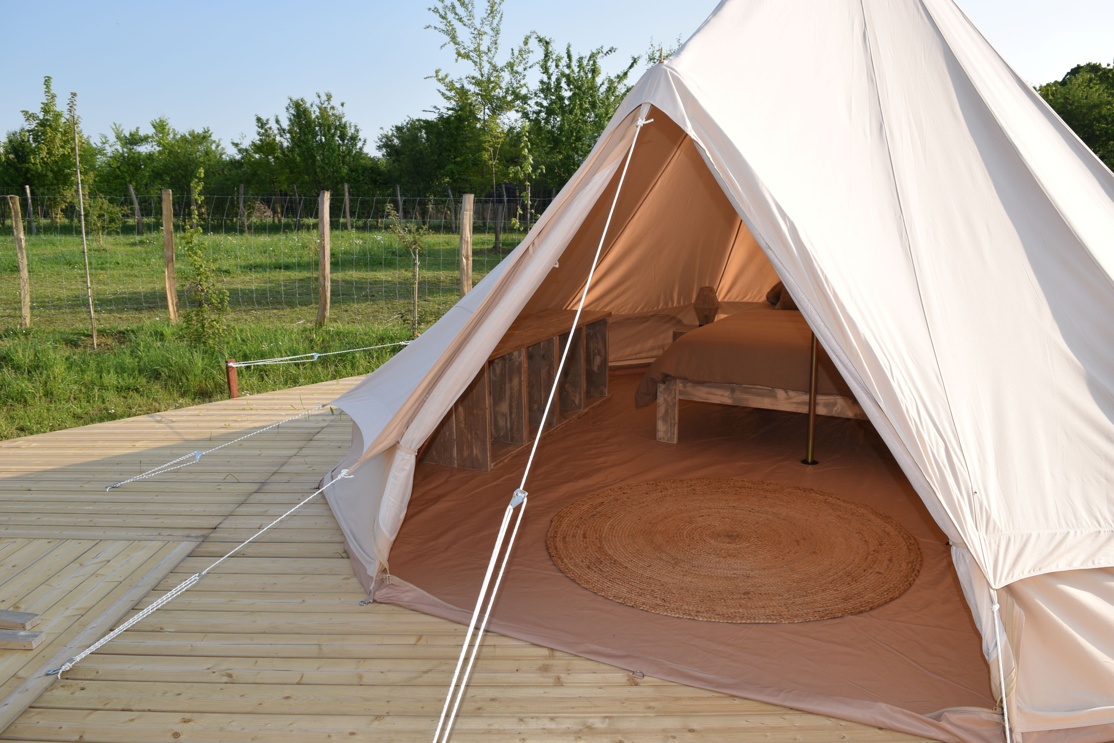 Tente Lima — Séjour nature avec spa à Maine-et-Loire à Blaison-Saint-Sulpice — vue intérieure