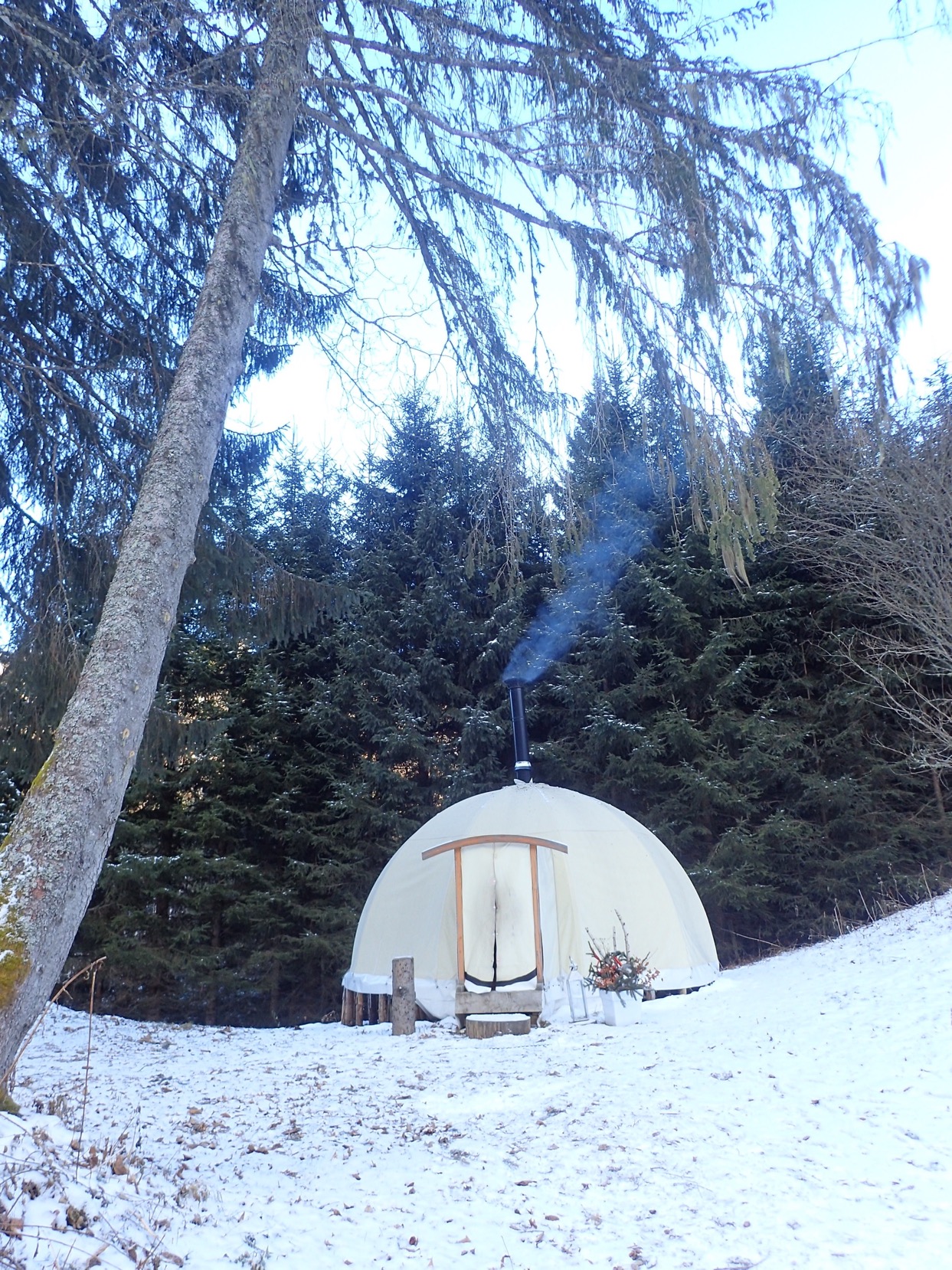 Lodge Wapi : une expérience immersive en pleine nature à Mont-Saxonnex — vue intérieure