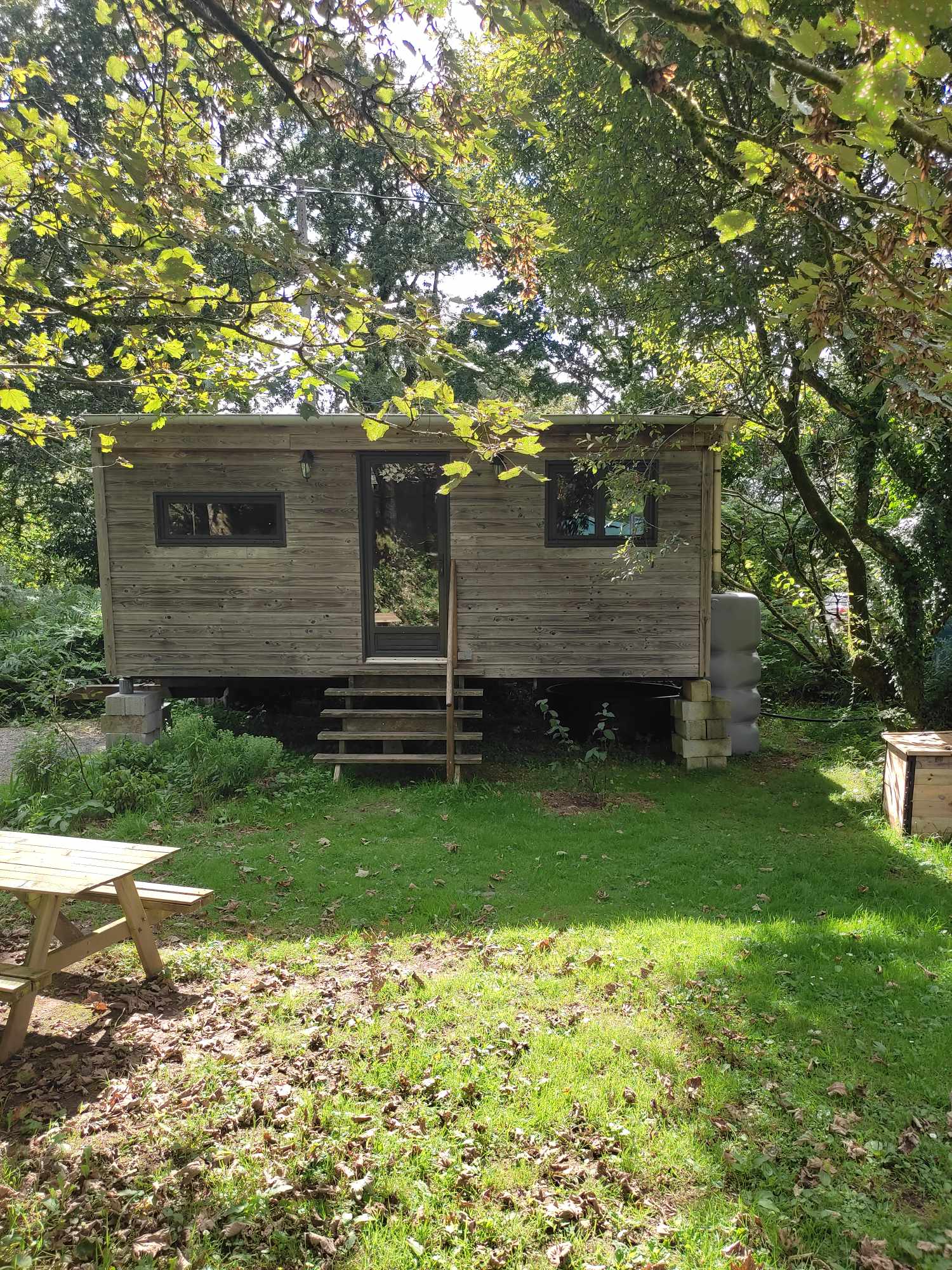 Tiny des Monts d'Arrée — Tiny House avec jardin privatif à Finistère à La Feuillée — vue intérieure