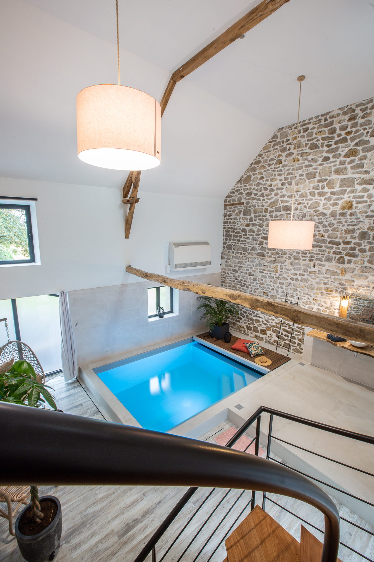 Le loft des Hauts de Bagadou : une évasion romantique en Occitanie à Martel — vue intérieure