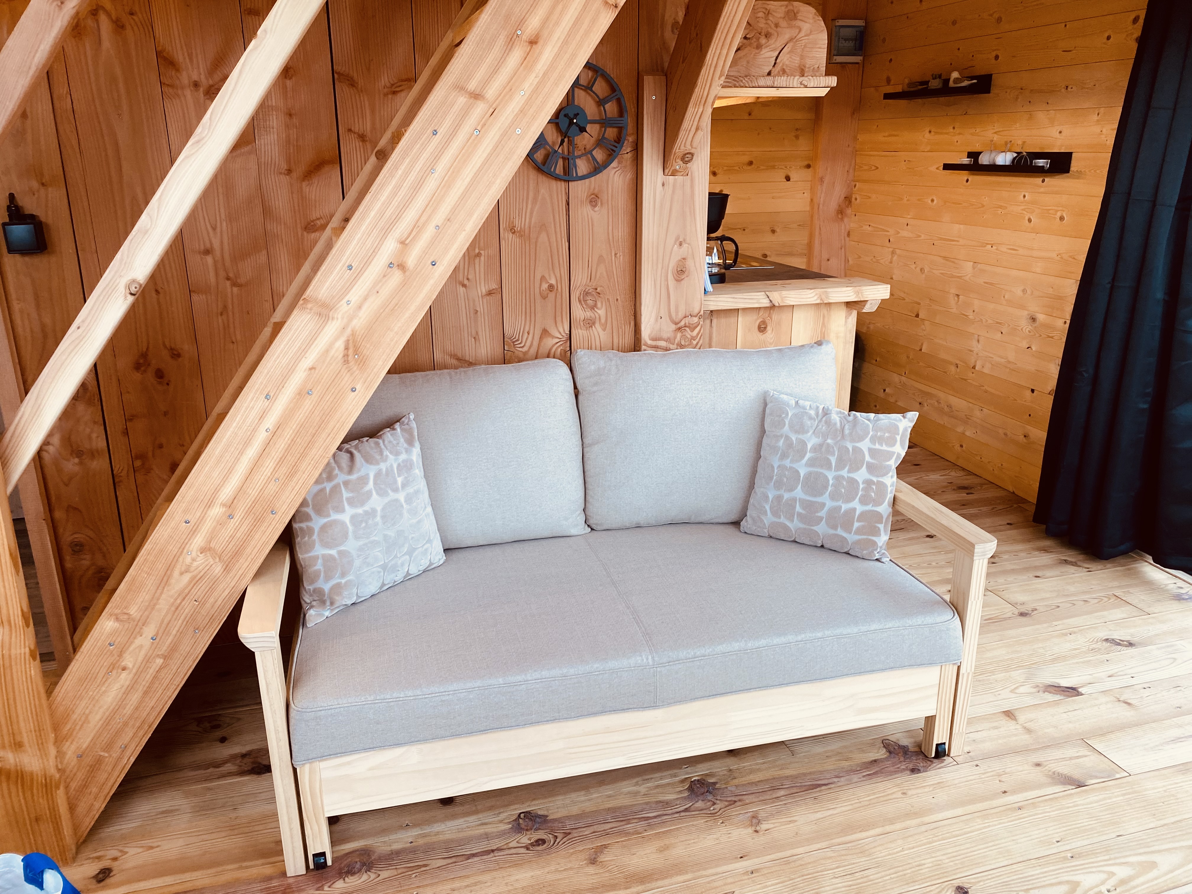 La cabane "Nid secret" — Cabane sur pilotis avec spa à Haute-Loire à Saint-Christophe-d'Allier — cuisine
