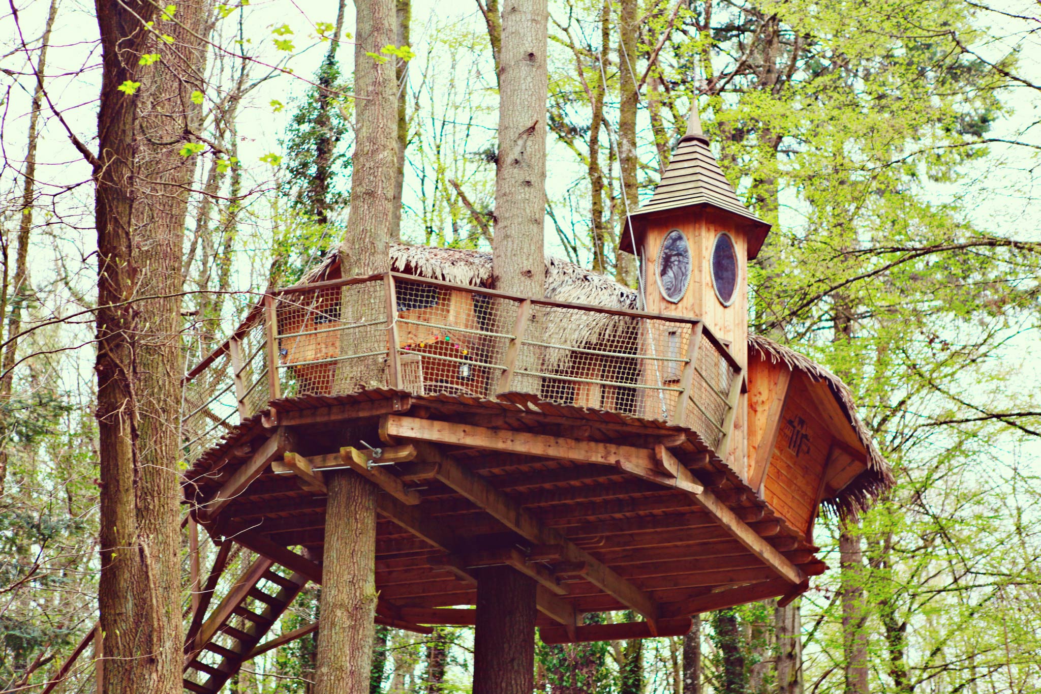 Echauguette : une cabane perchée au cœur de la nature normande à Moulicent — espace de vie