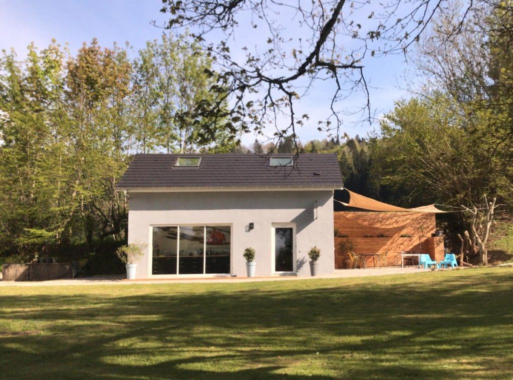 Bulle transparente et son spa