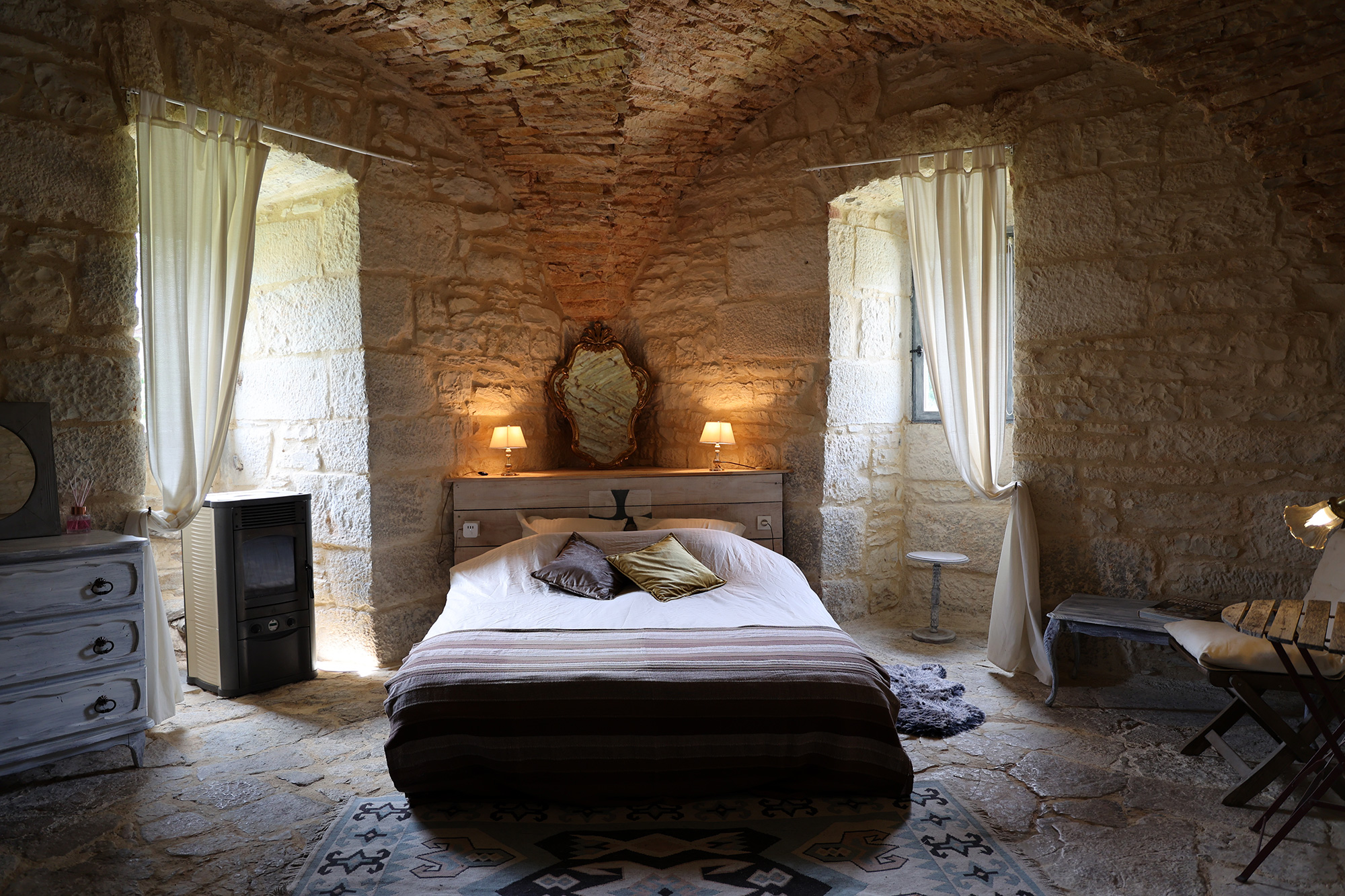 L'Aile Renaissance — Château avec spa à Saint Chamarand (Lot) à Saint Chamarand — salle de bain