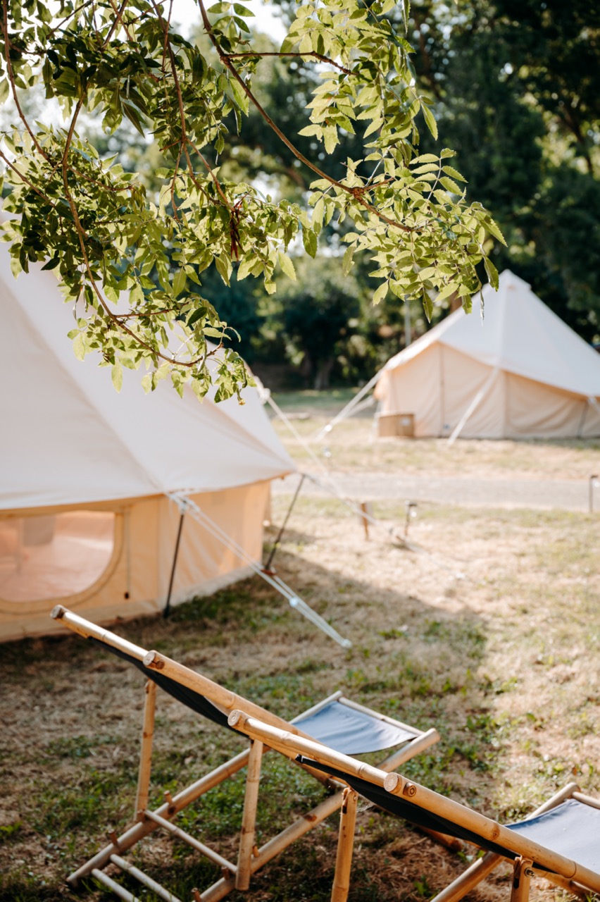 Lodge Vénus — Tente avec spa à Nature Camp Anjou — Tente à Sainte-Gemmes-sur-Loire